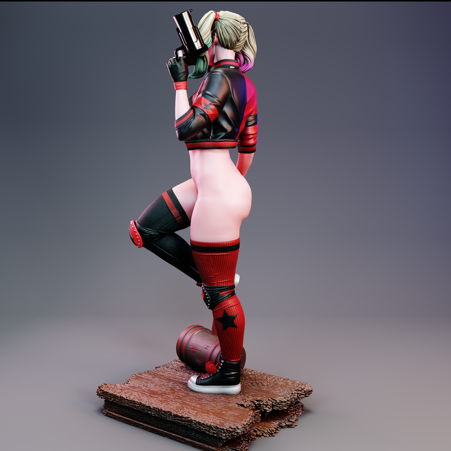 Harley Quinn Statue 3D-Printed Kit