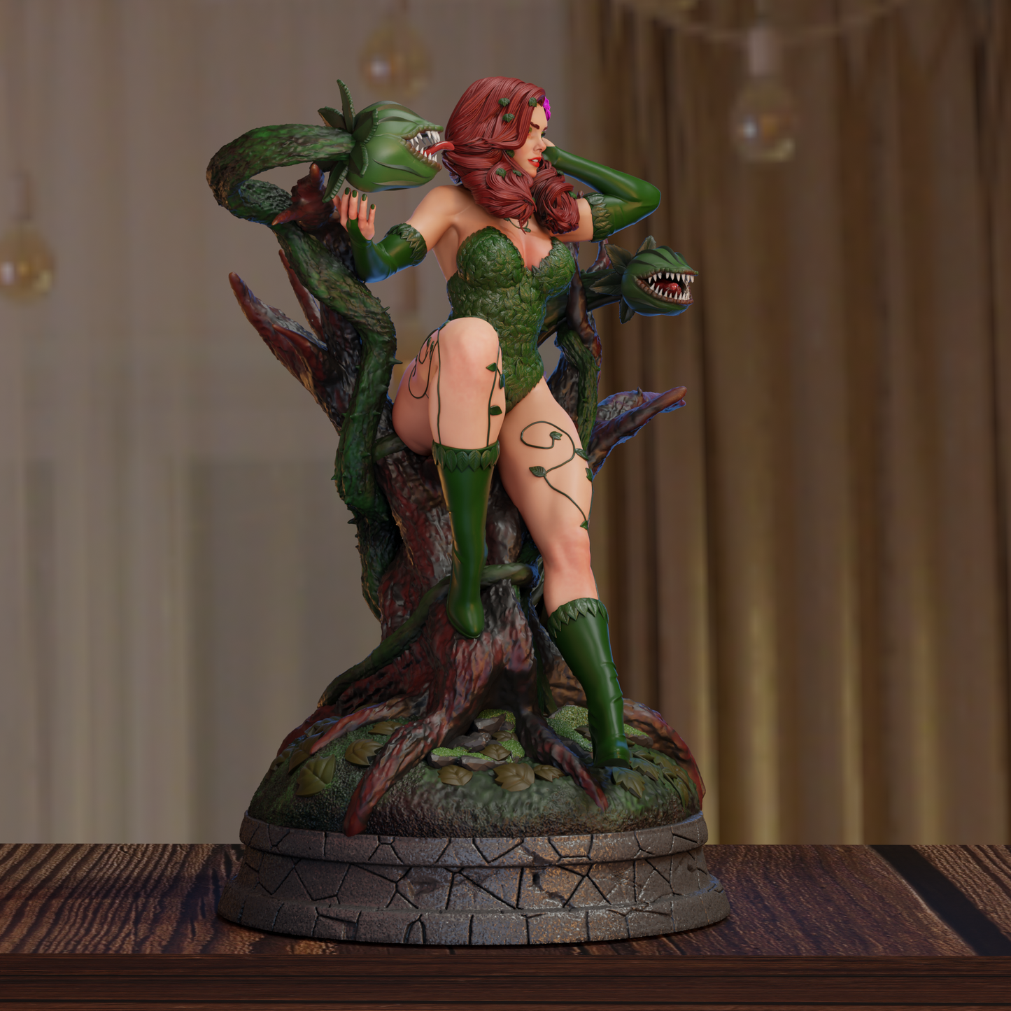 Poison Ivy Statue 3D-Printed Kit