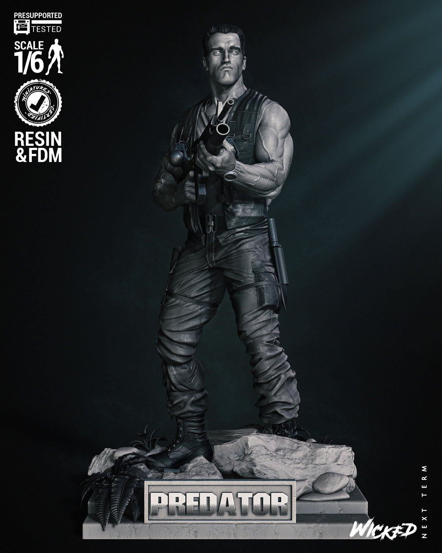 Dutch (Predator) Statue
