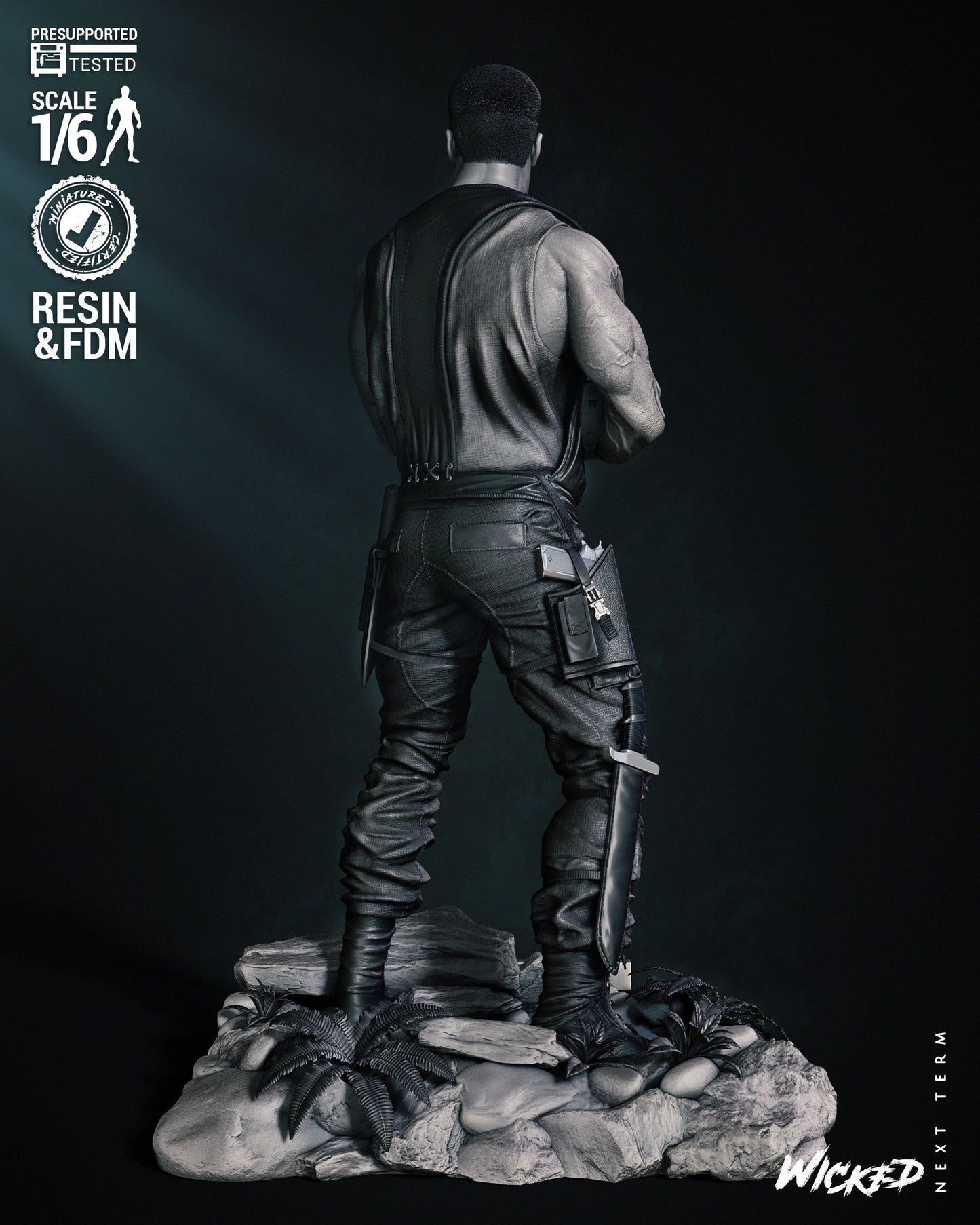 Dutch (Predator) Statue