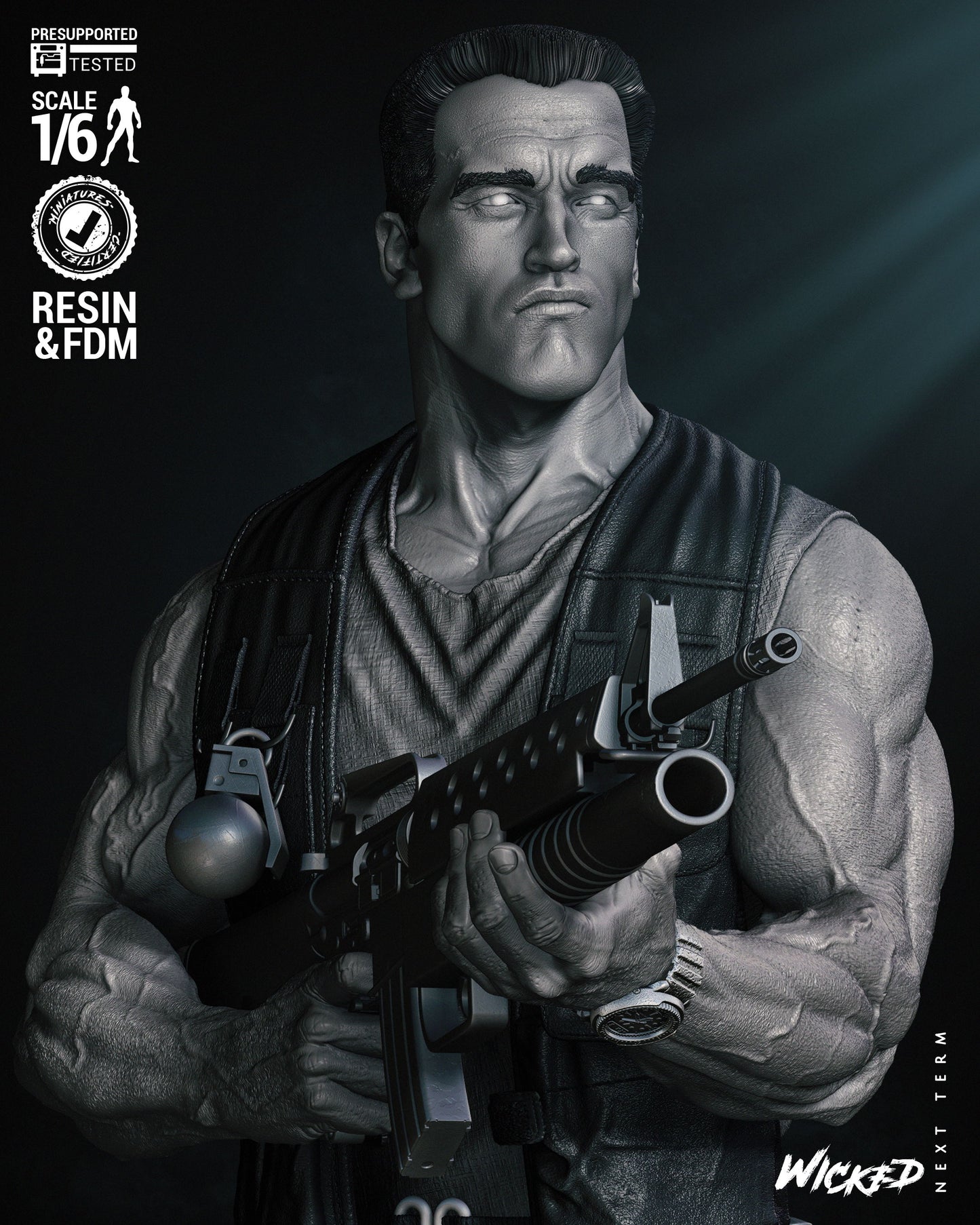Dutch (Predator) Statue