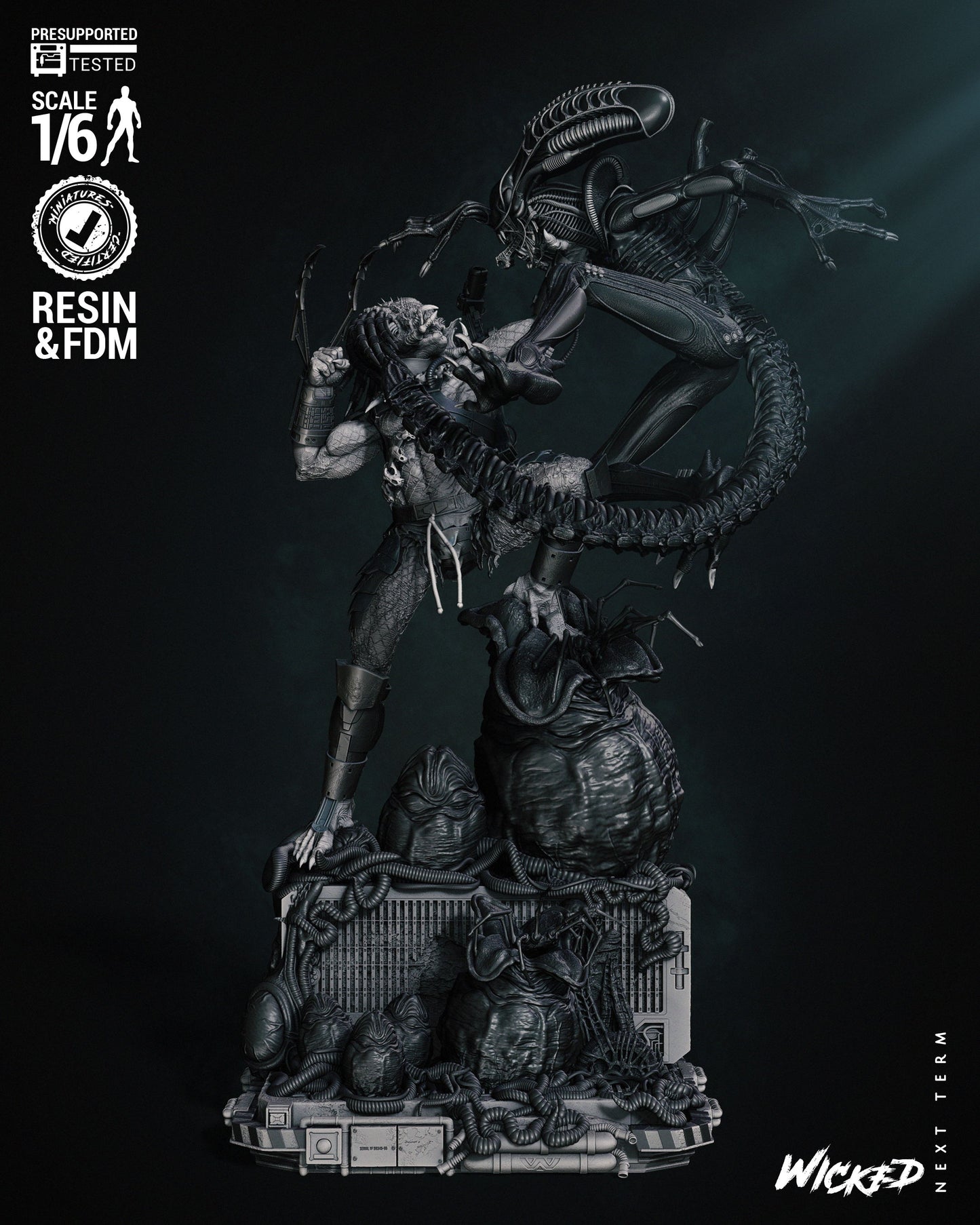 Predator Vs Alien Diorama