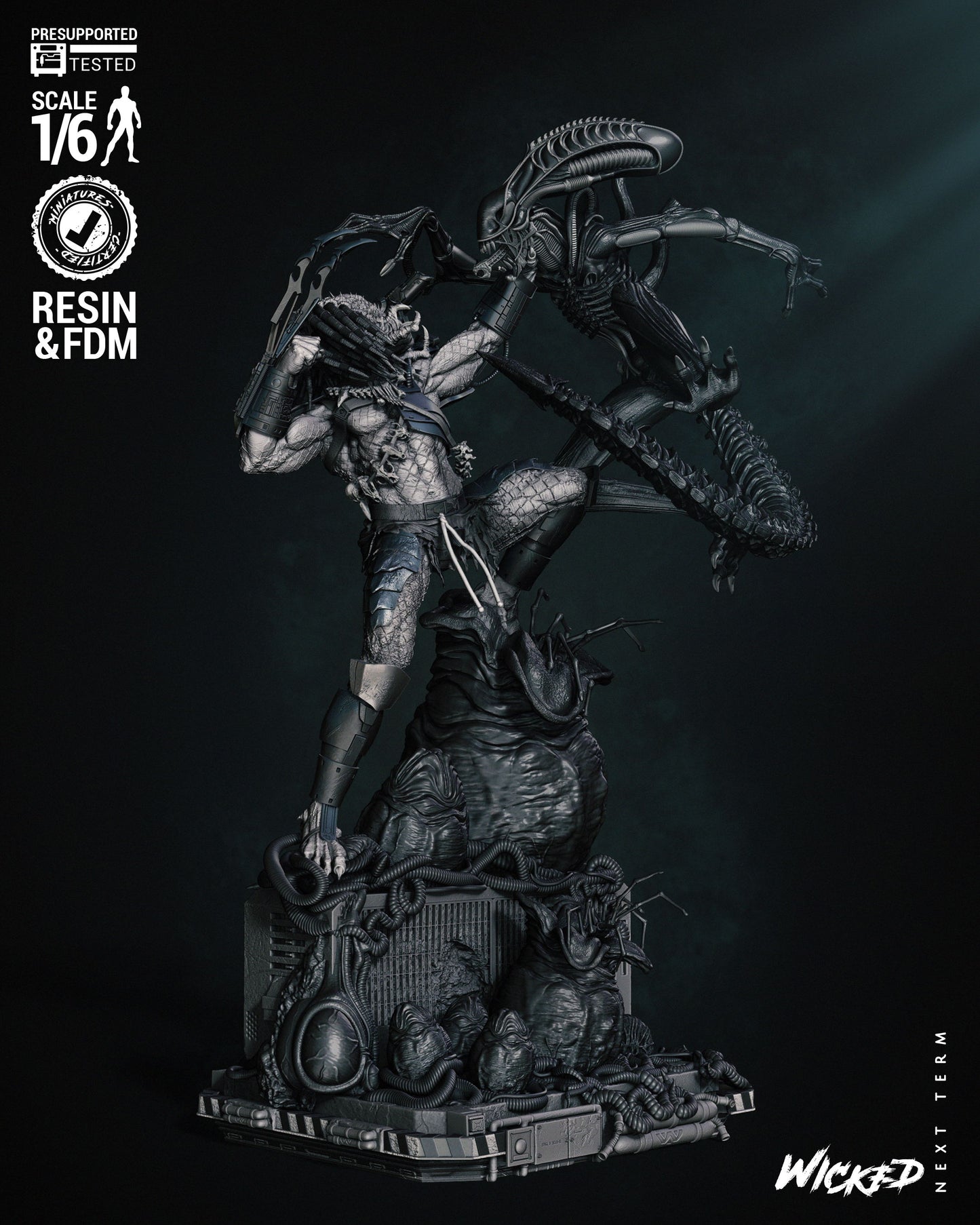 Predator Vs Alien Diorama