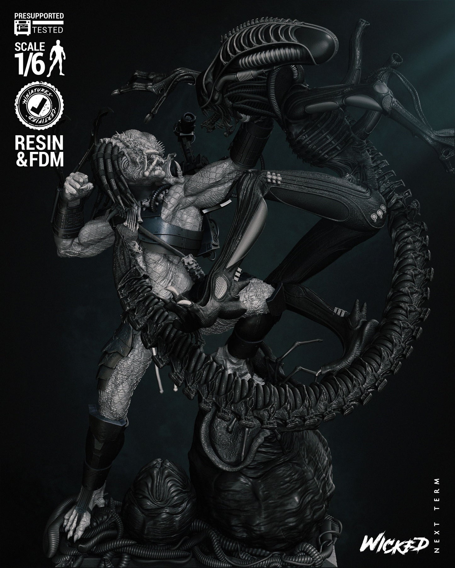 Predator Vs Alien Diorama