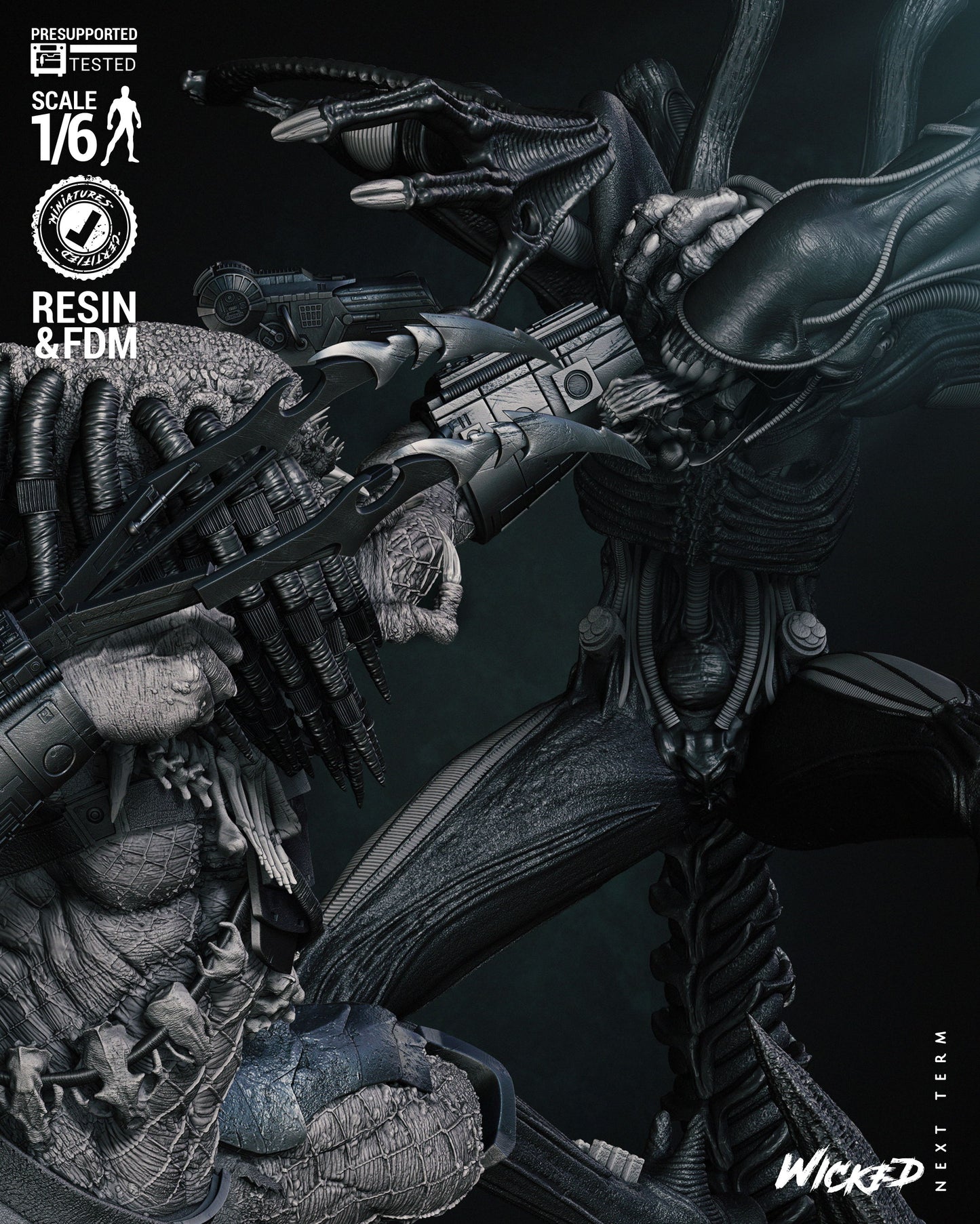 Predator Vs Alien Diorama