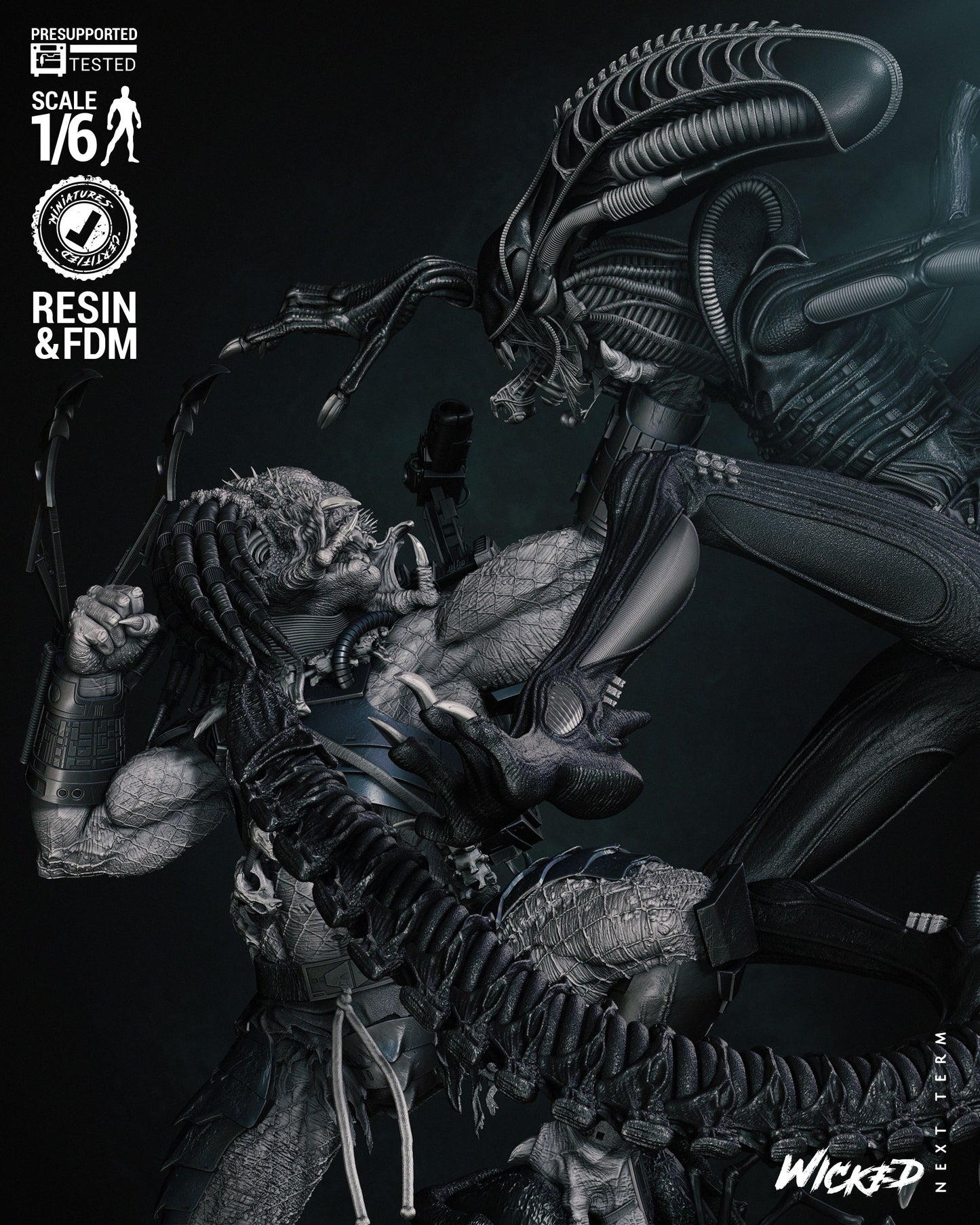 Predator Vs Alien Diorama