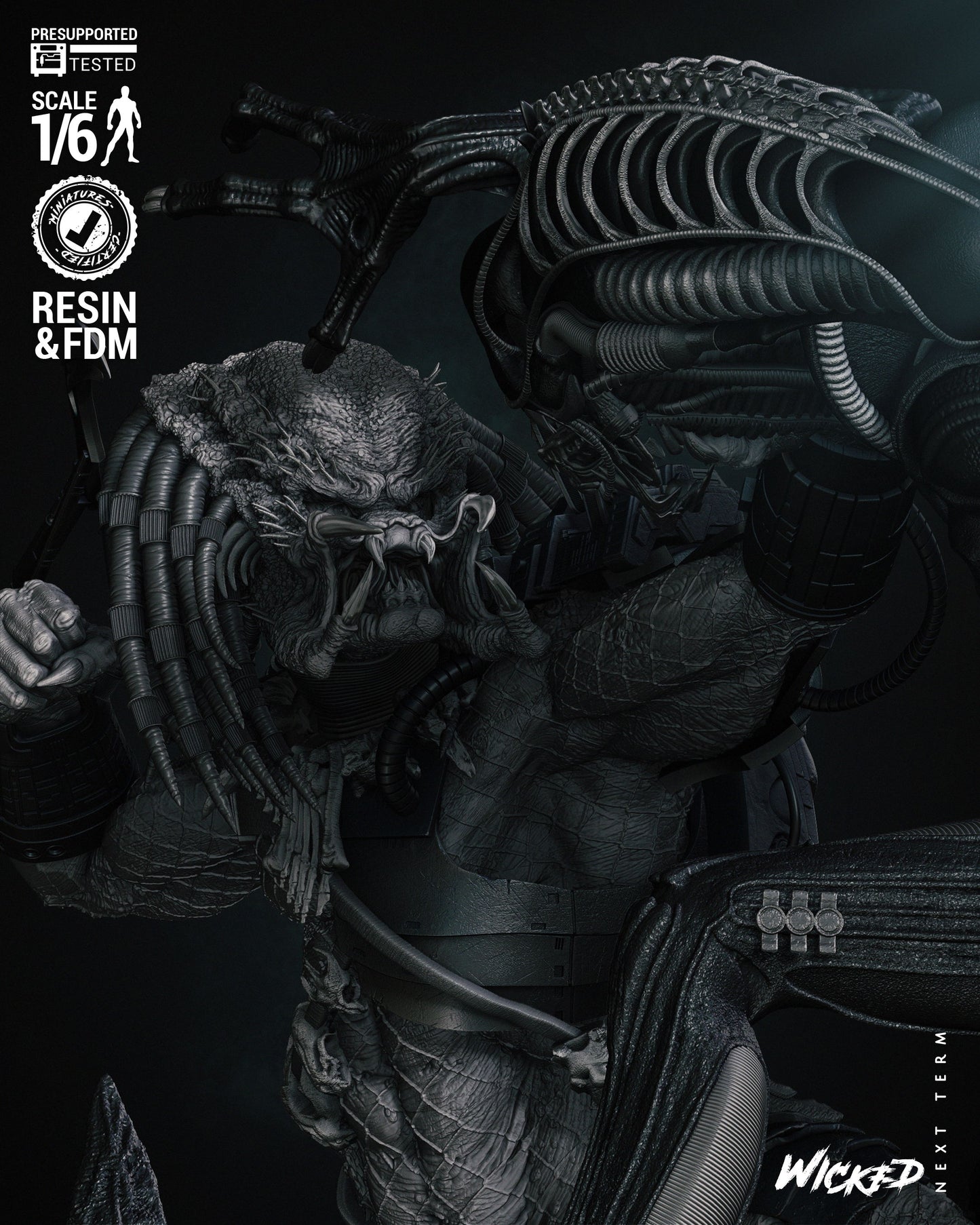 Predator Vs Alien Diorama
