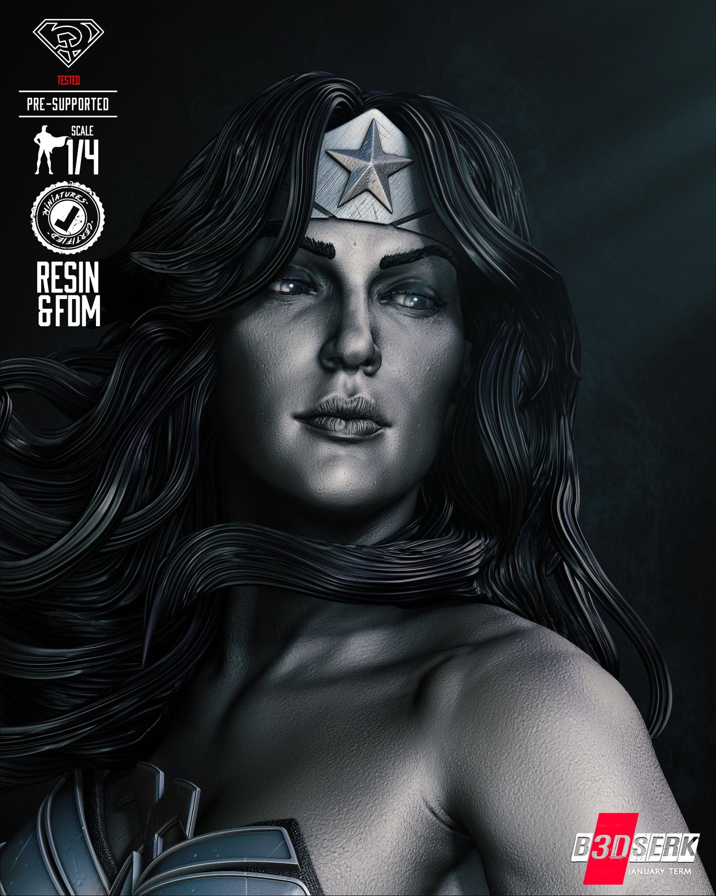 Red Son Wonder Woman Bust