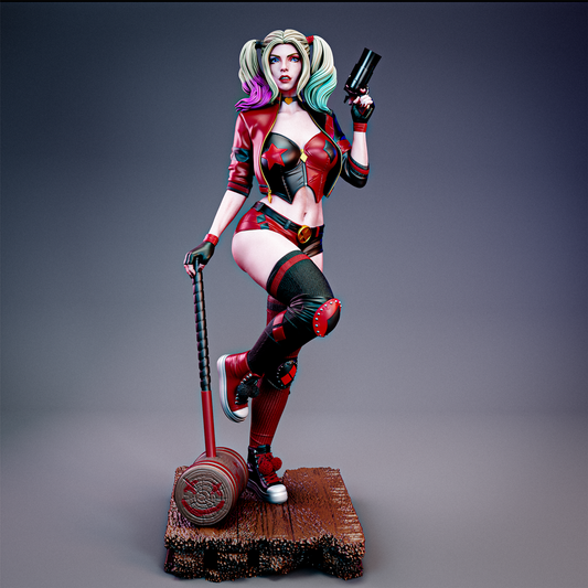 Harley Quinn Statue 3D-Printed Kit