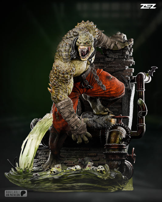 Killer Croc Statue