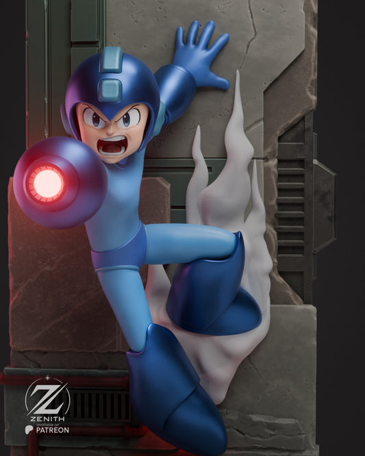 Mega Man Statue 3D-Printed Kit