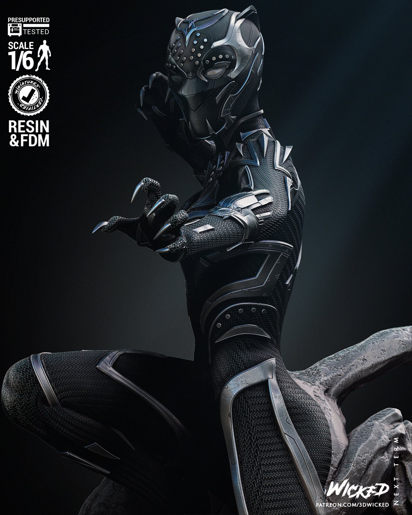 Black Panter Shuri Statue