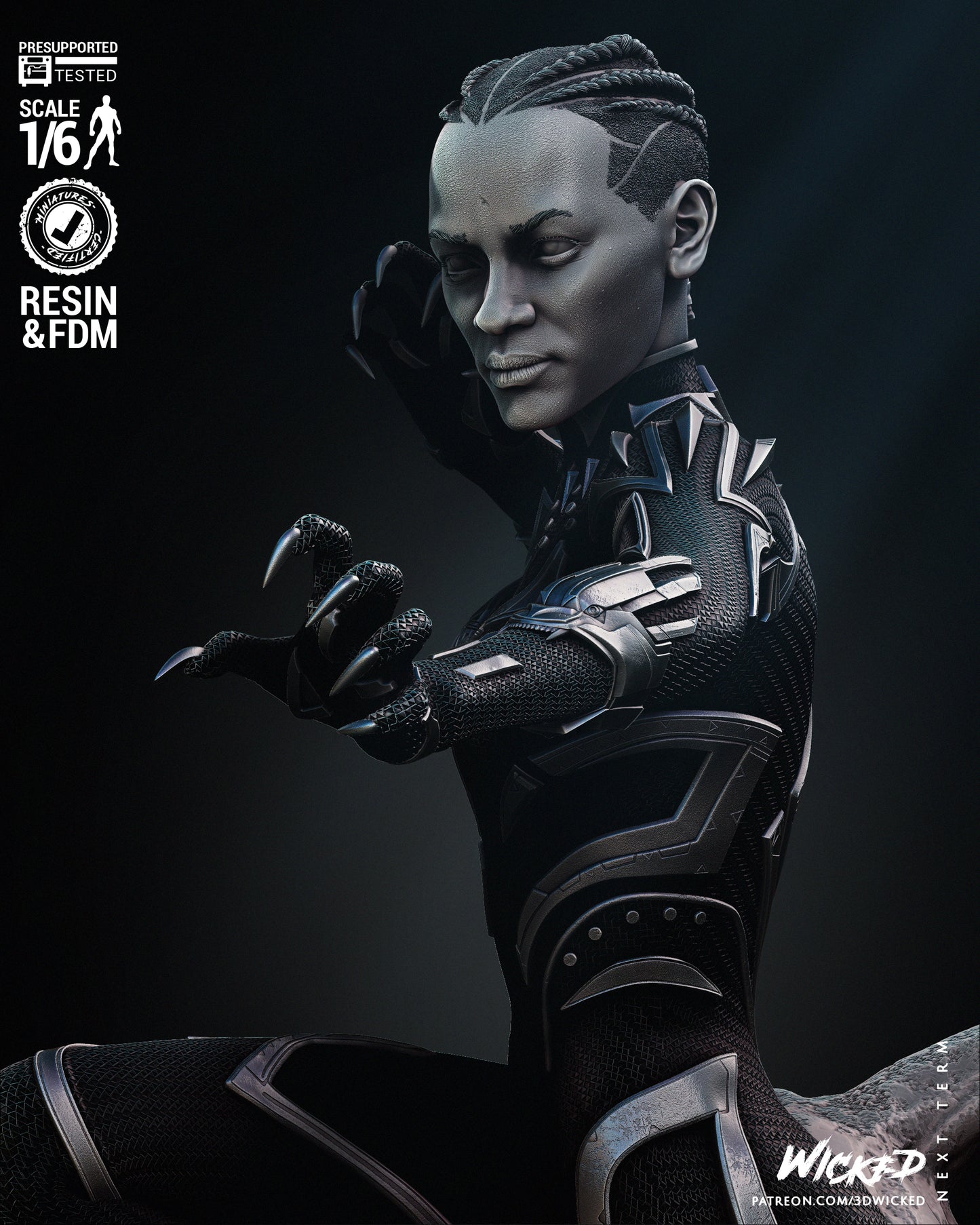 Black Panter Shuri Statue