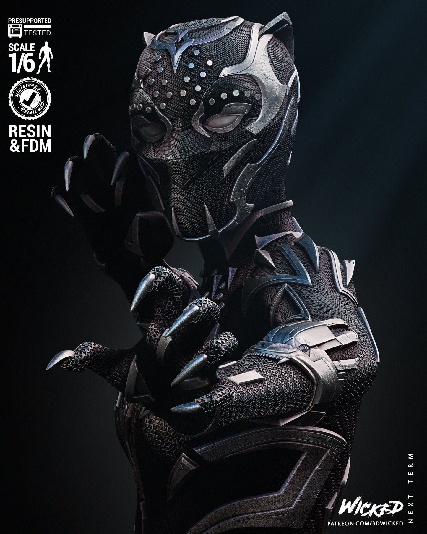 Black Panter Shuri Statue