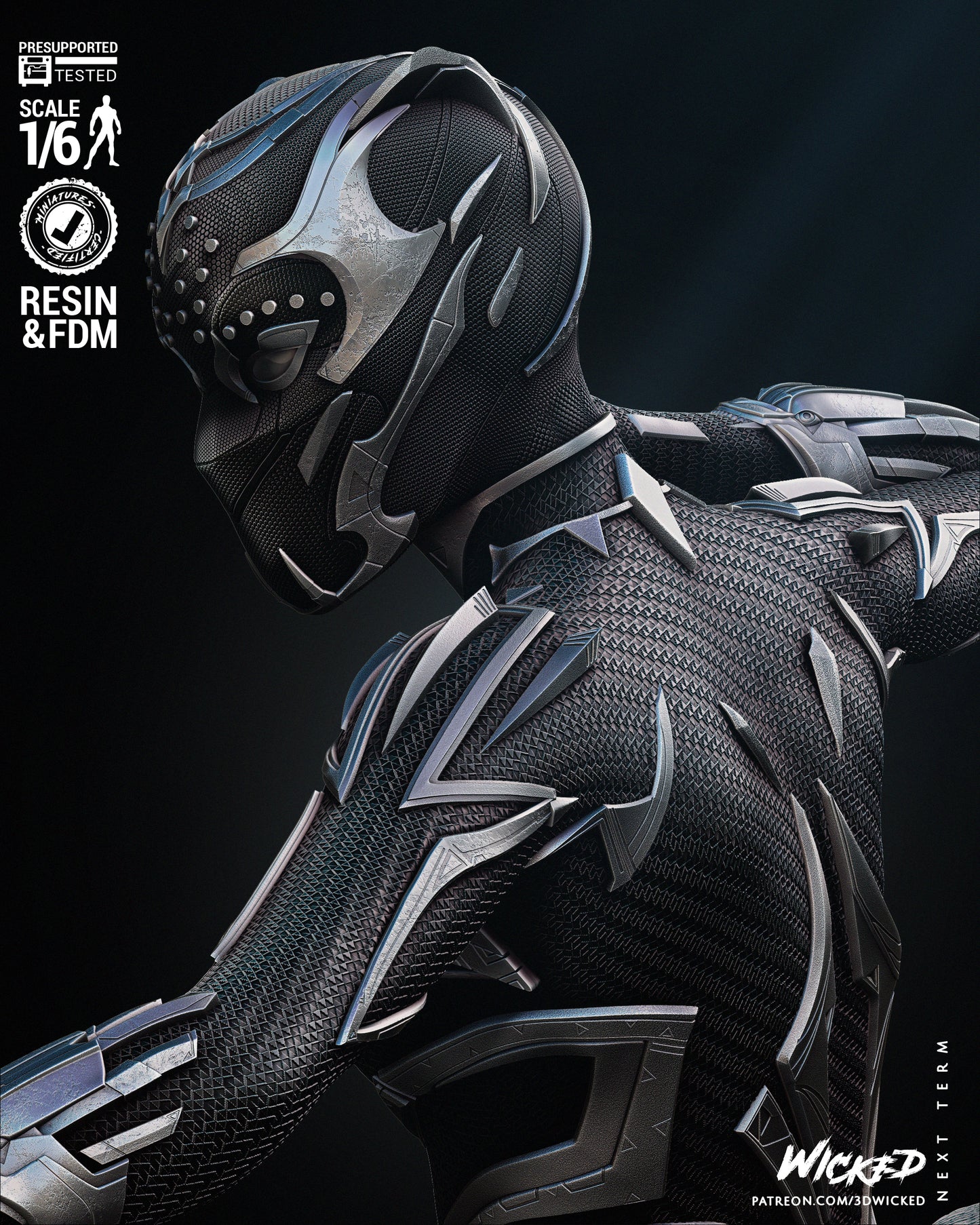 Black Panter Shuri Statue