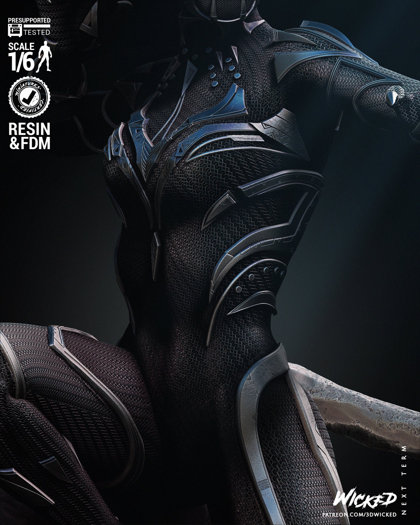 Black Panter Shuri Statue