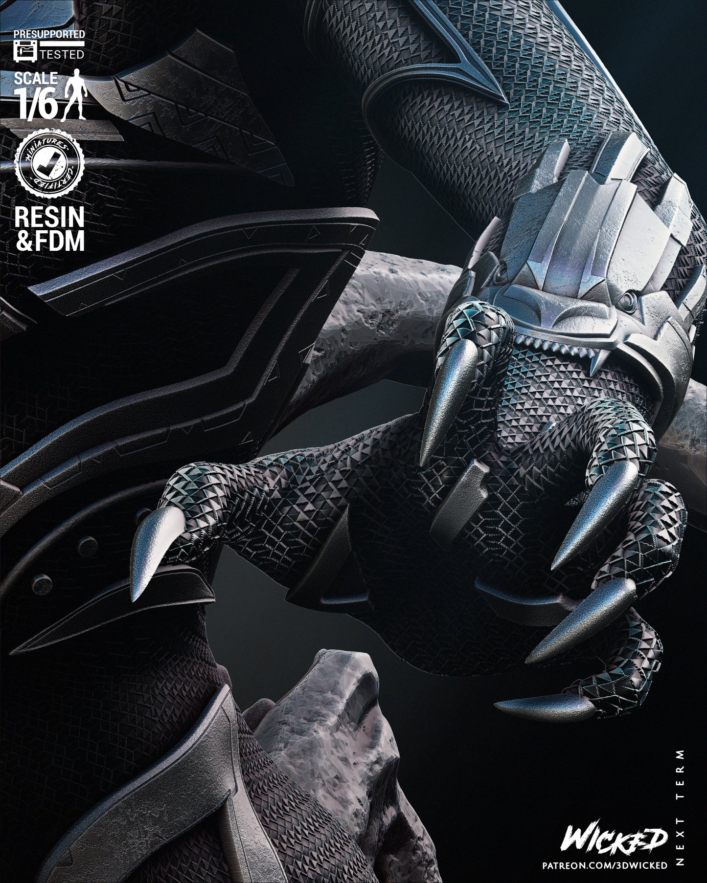 Black Panter Shuri Statue