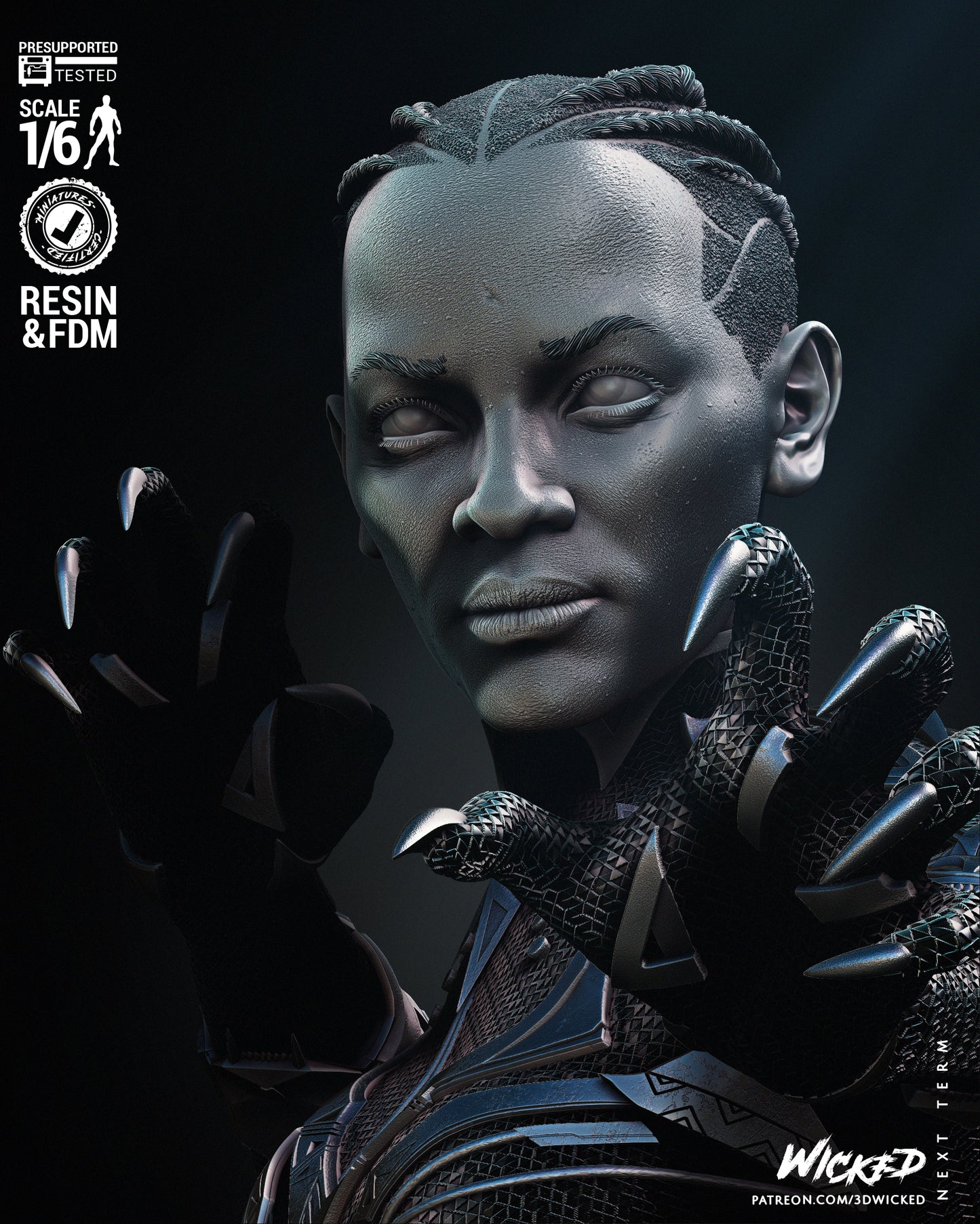 Black Panter Shuri Statue