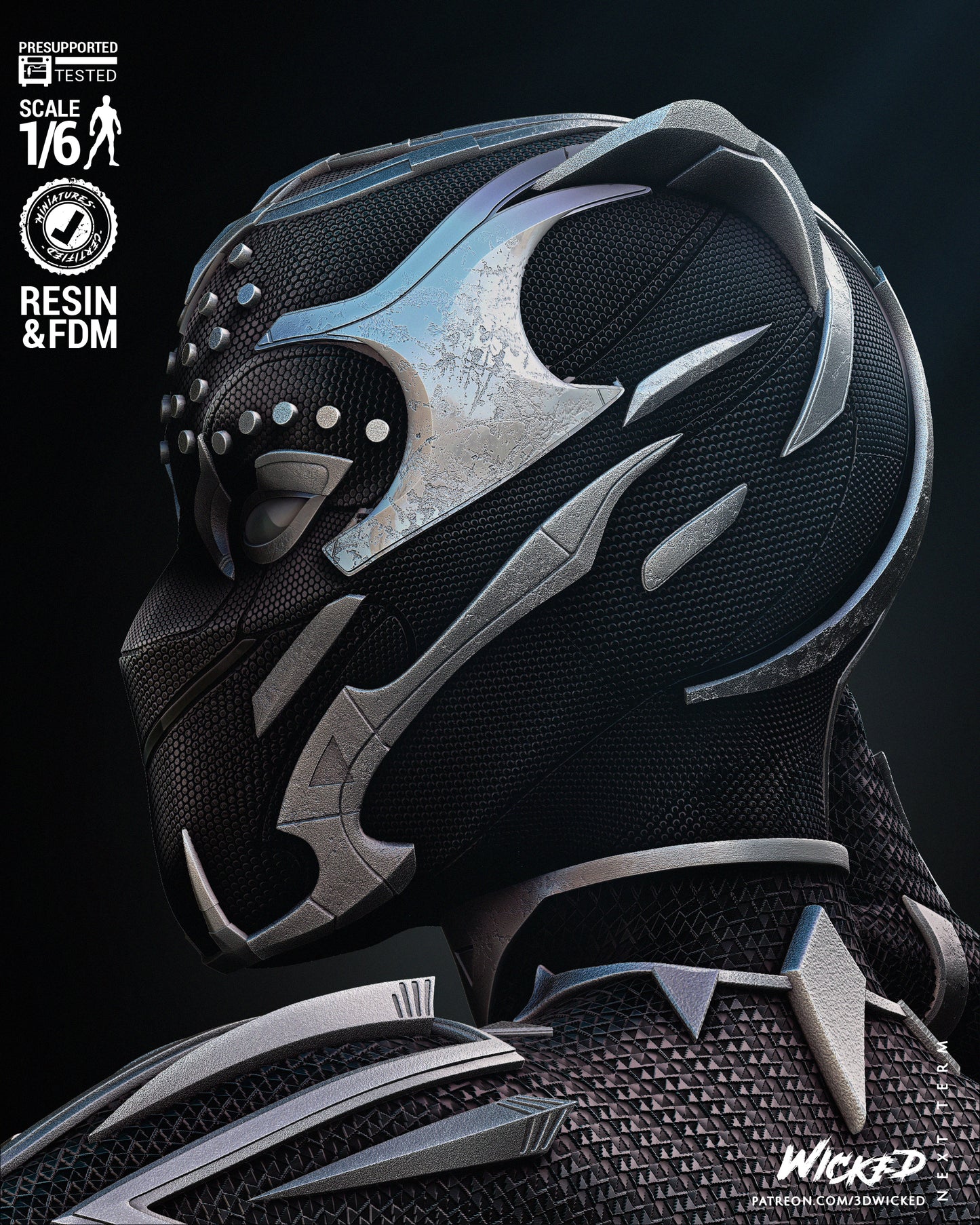 Black Panter Shuri Statue