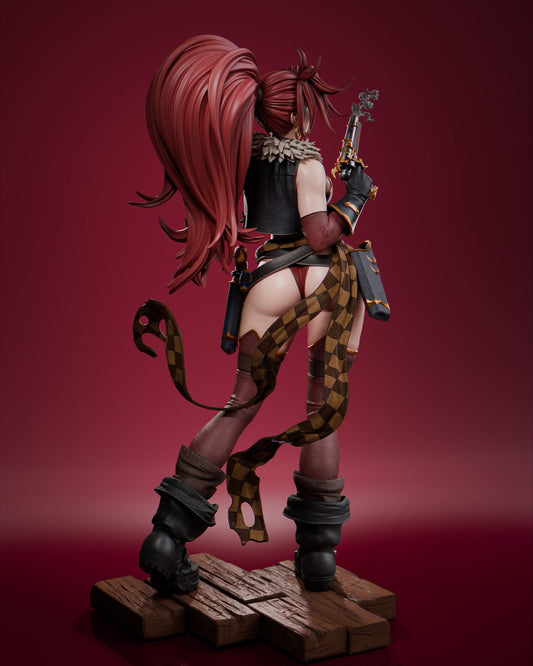 Red Monika Statue 3D-Printed Kit