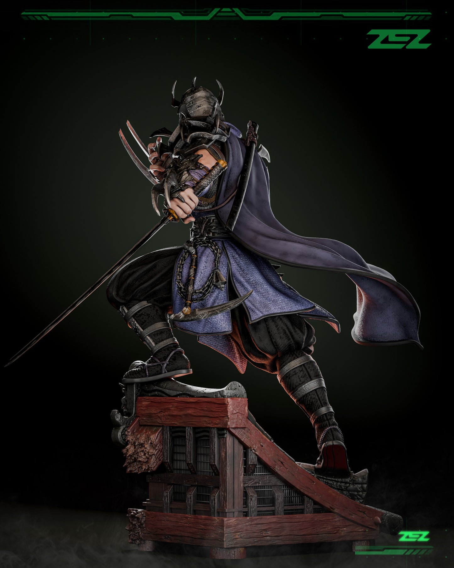 Shredder Statue