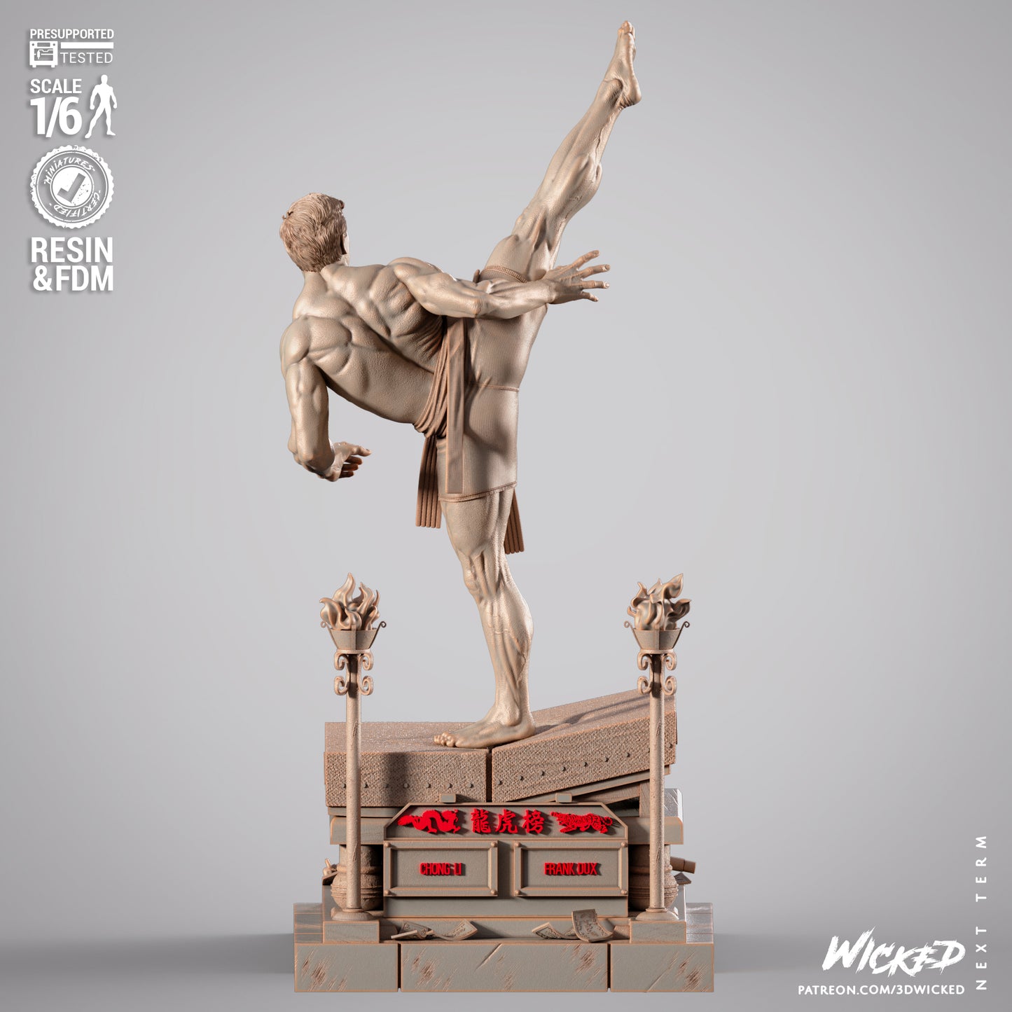 Frank Dux Statue