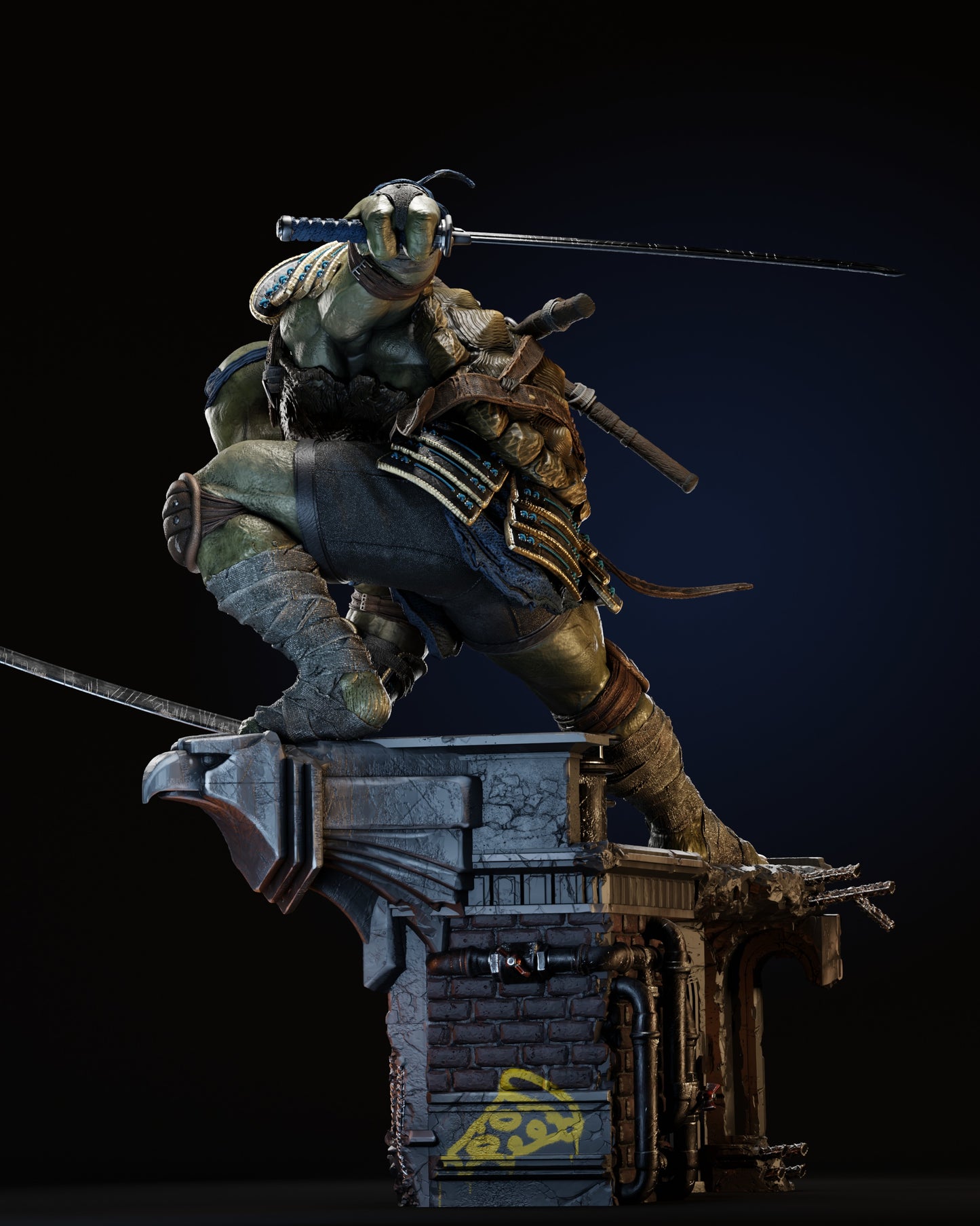 Leonardo Statue