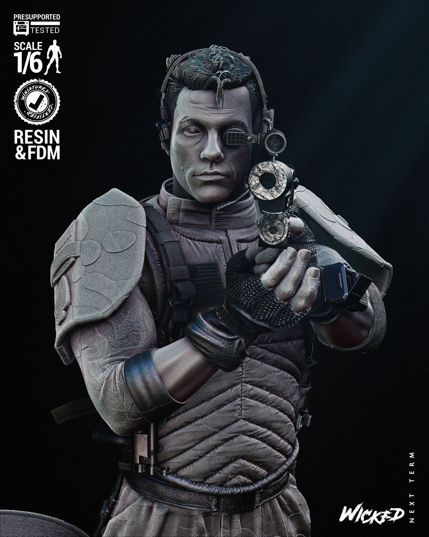 Pvt. Luc Deveraux (Universal Soldier) Statue