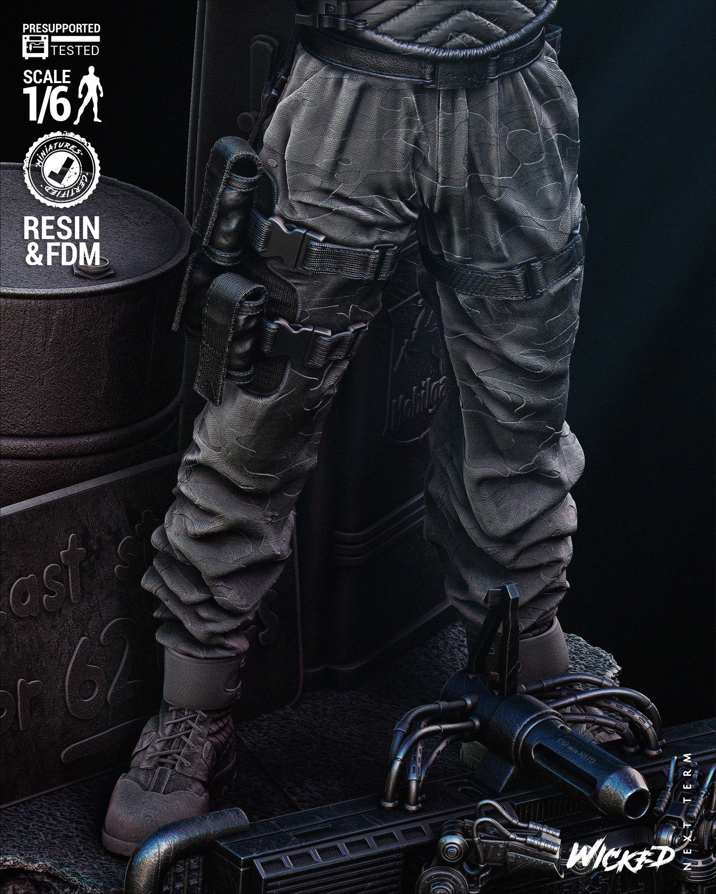 Pvt. Luc Deveraux (Universal Soldier) Statue