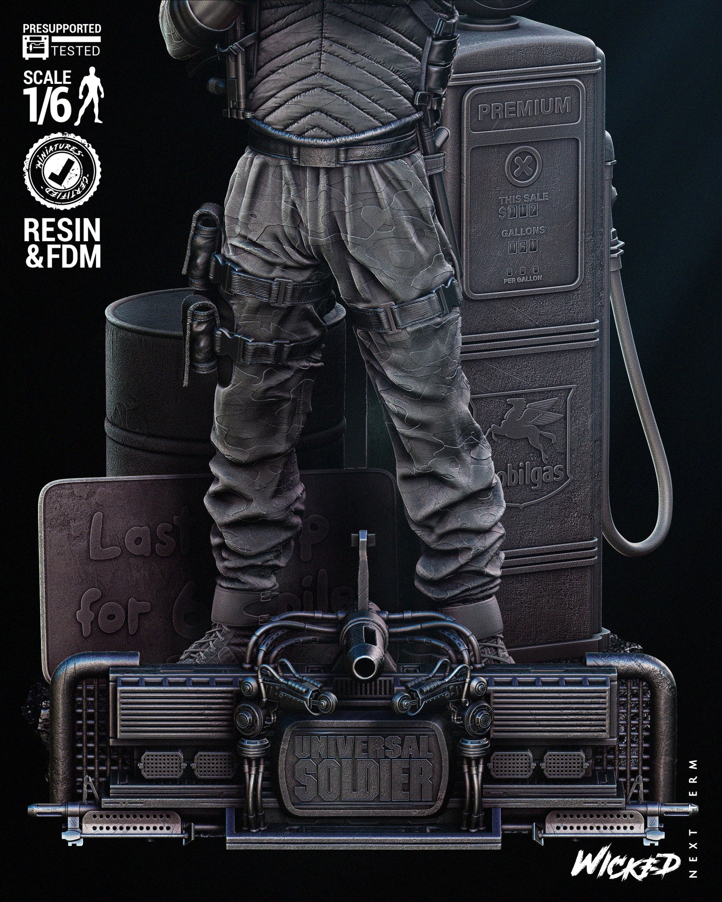Pvt. Luc Deveraux (Universal Soldier) Statue