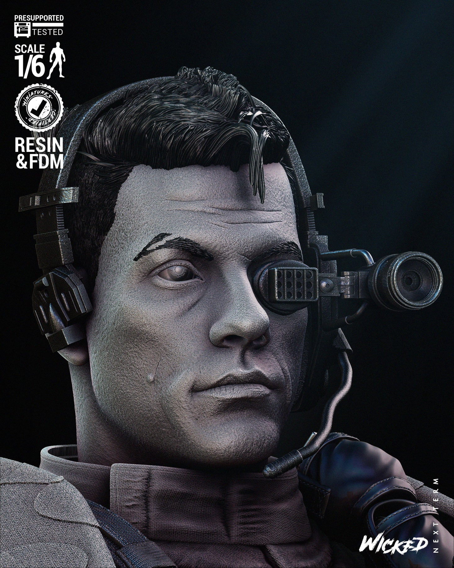 Pvt. Luc Deveraux (Universal Soldier) Statue