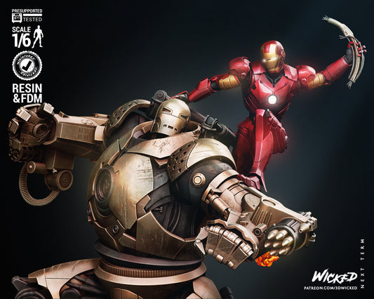 Iron Man and Iron Monger Diorama