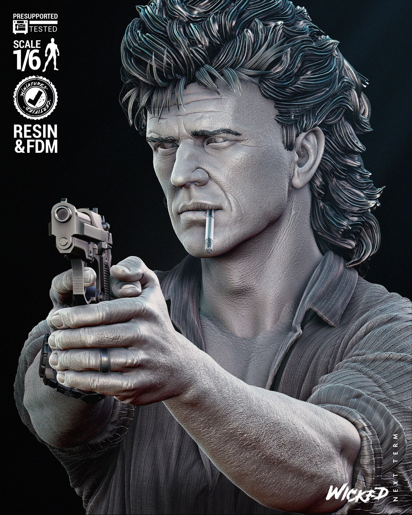 Martin Riggs (Lethal Wapon) Statue