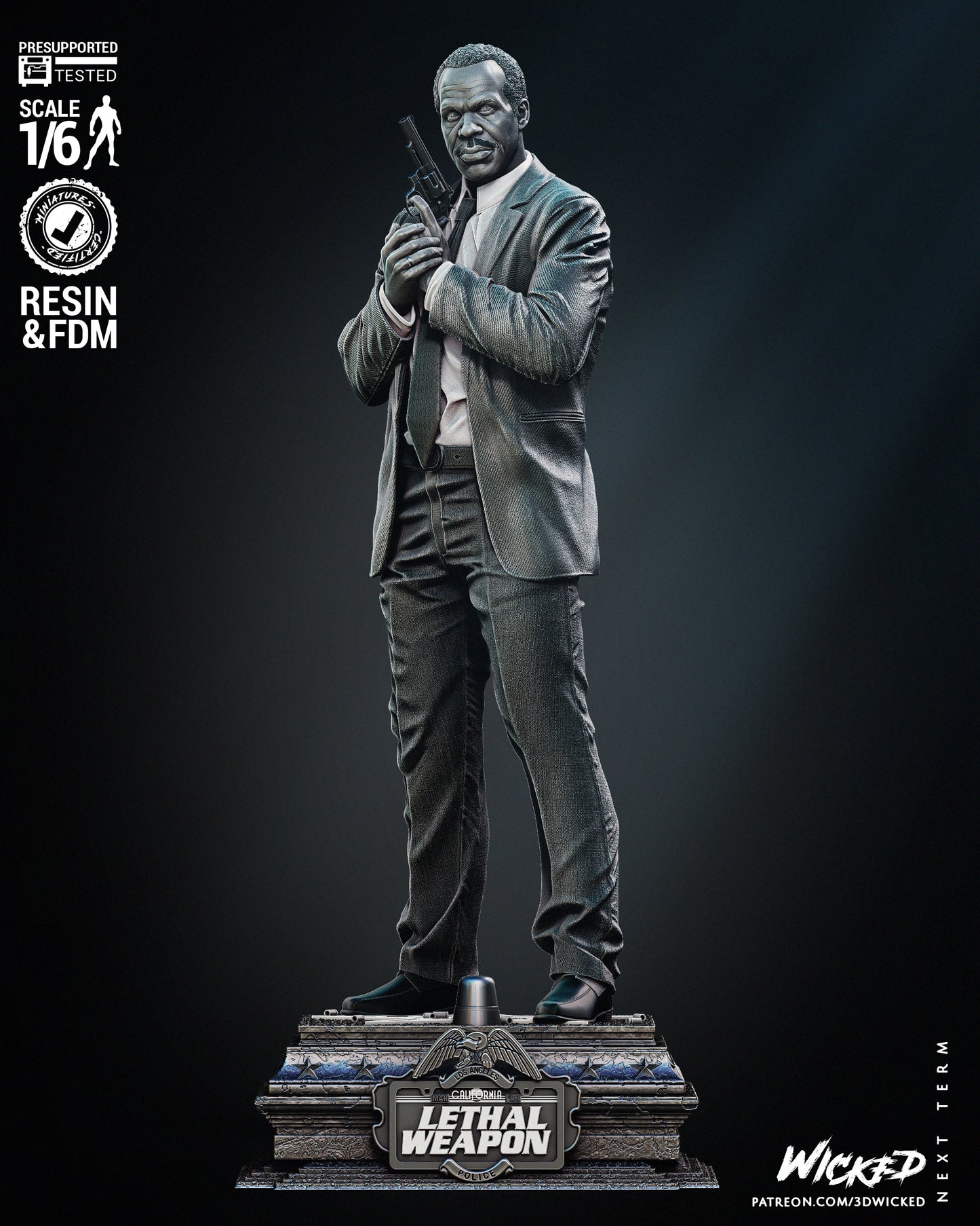 Roger Murtaugh (Lethal Wapon) Statue
