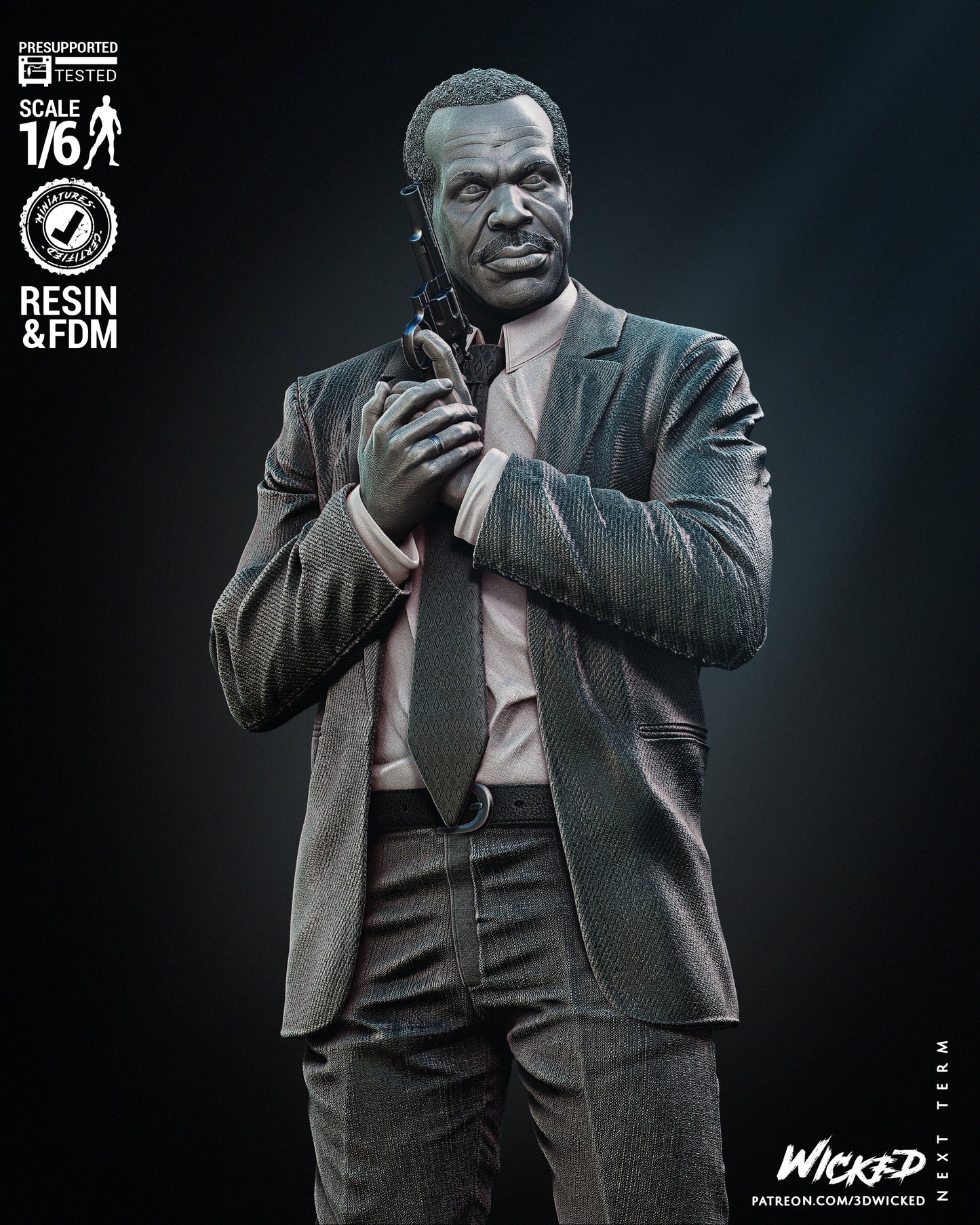 Roger Murtaugh (Lethal Wapon) Statue