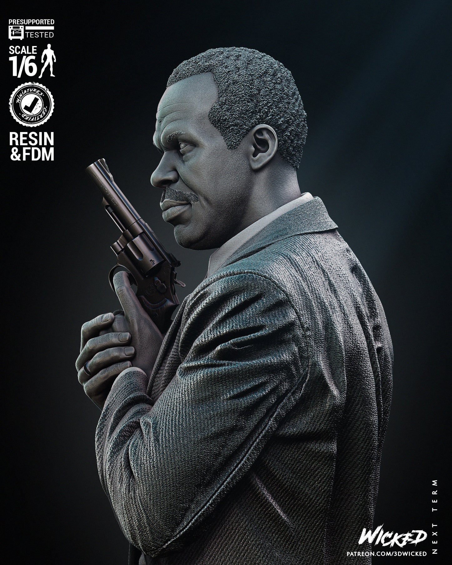 Roger Murtaugh (Lethal Wapon) Statue