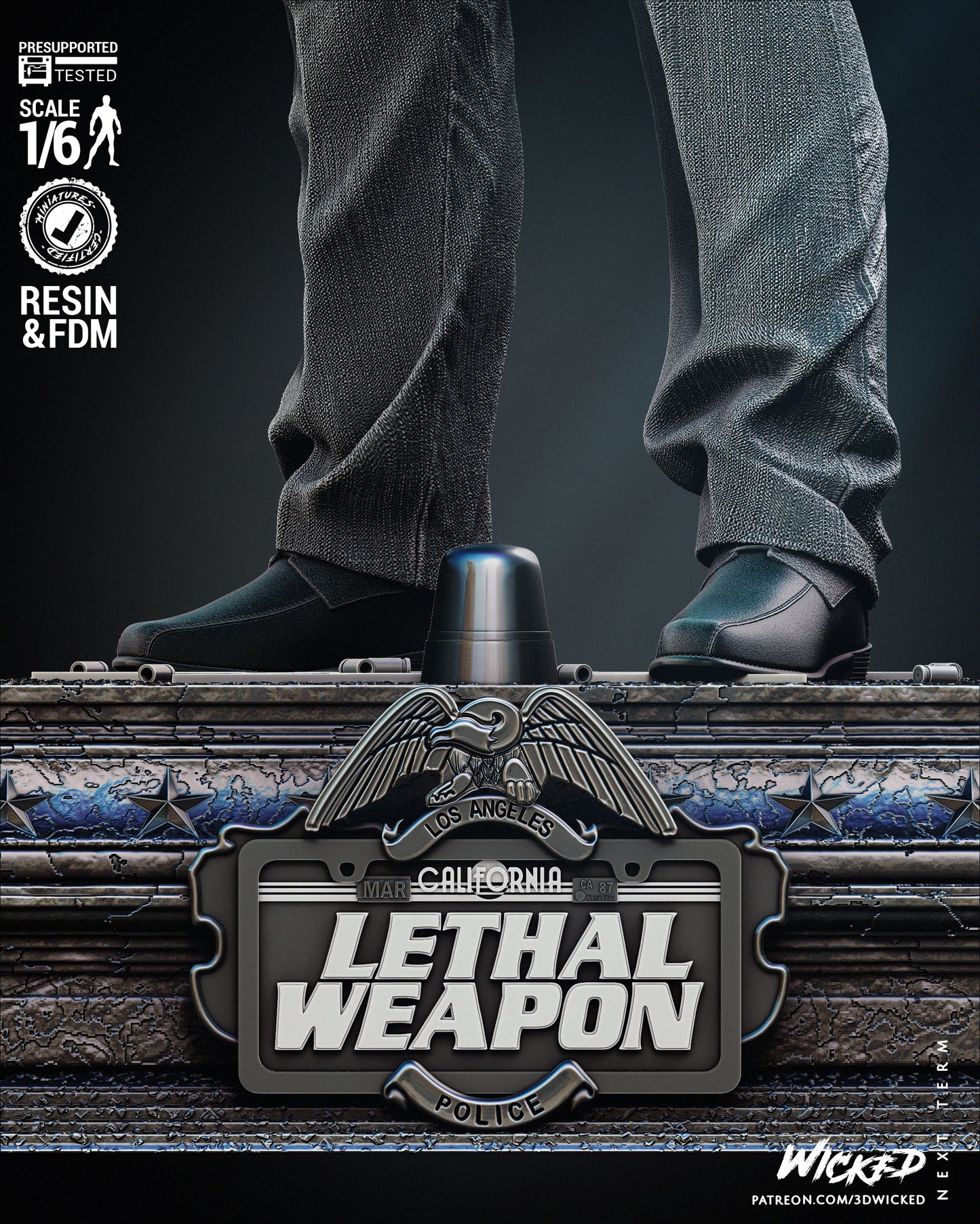 Roger Murtaugh (Lethal Wapon) Statue