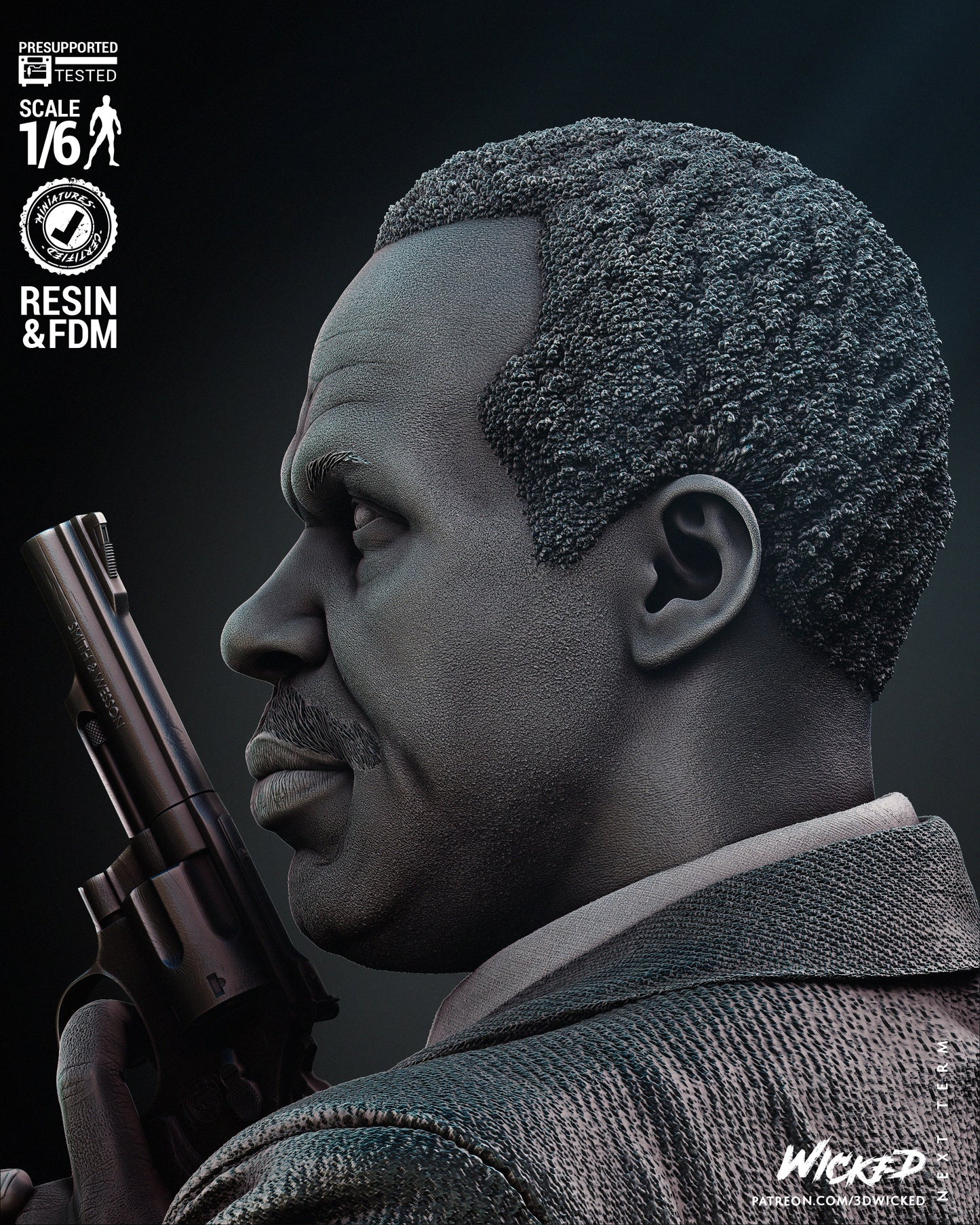 Roger Murtaugh (Lethal Wapon) Statue