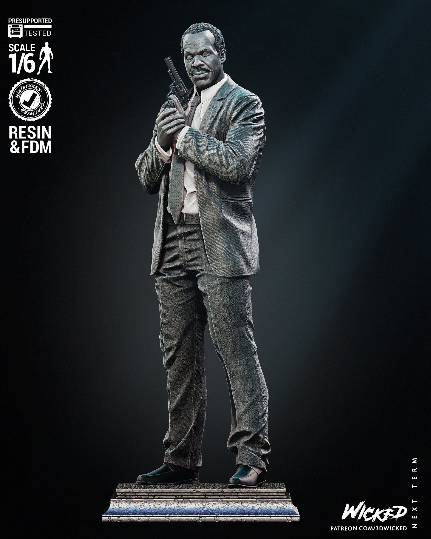 Roger Murtaugh (Lethal Wapon) Statue