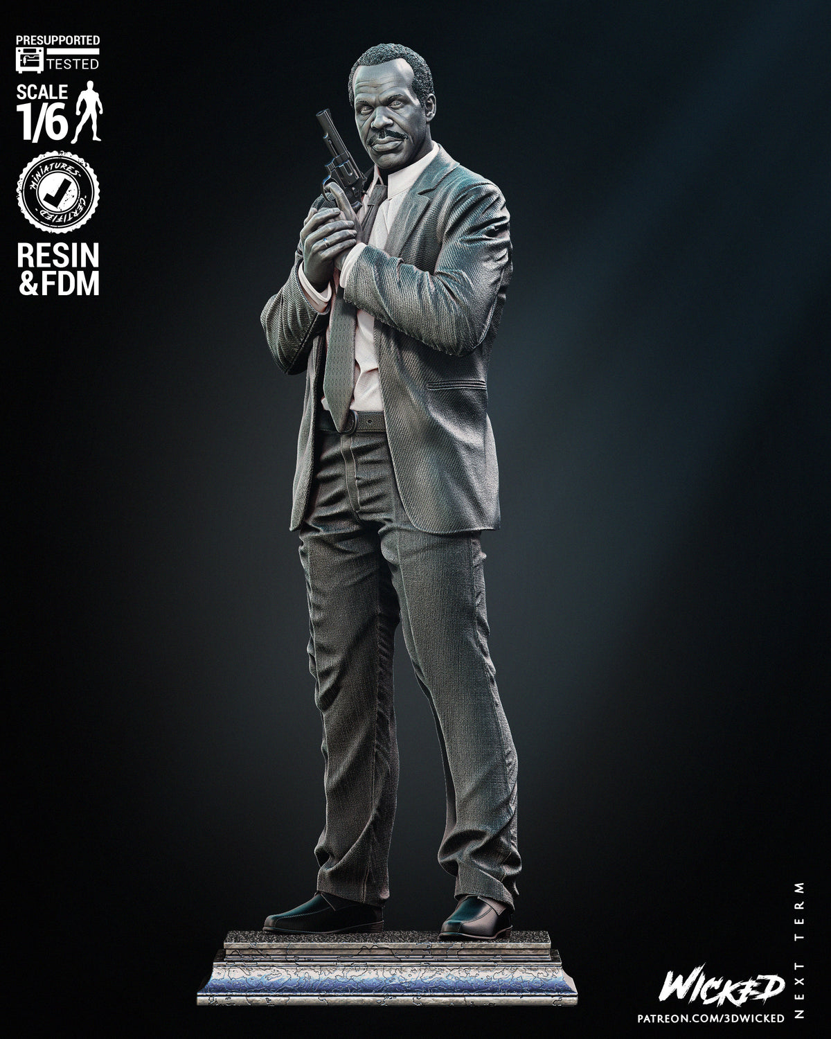 Roger Murtaugh (Lethal Wapon) Statue