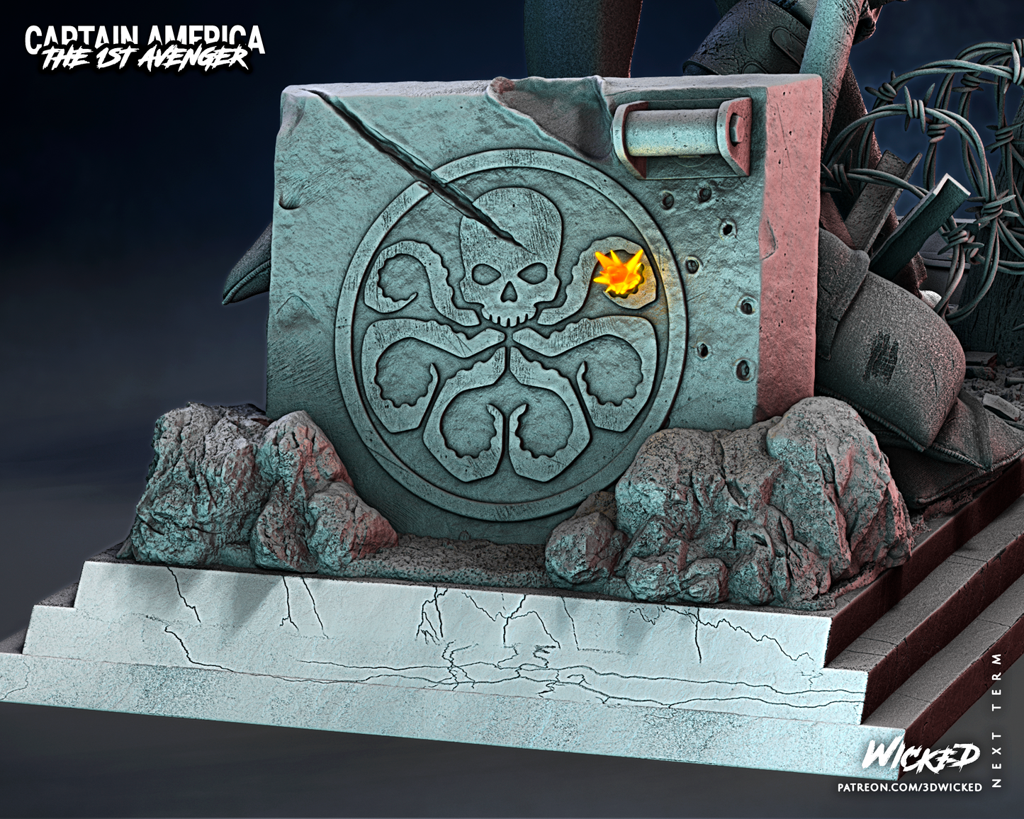 Steve Rogers And Captain America Diorama