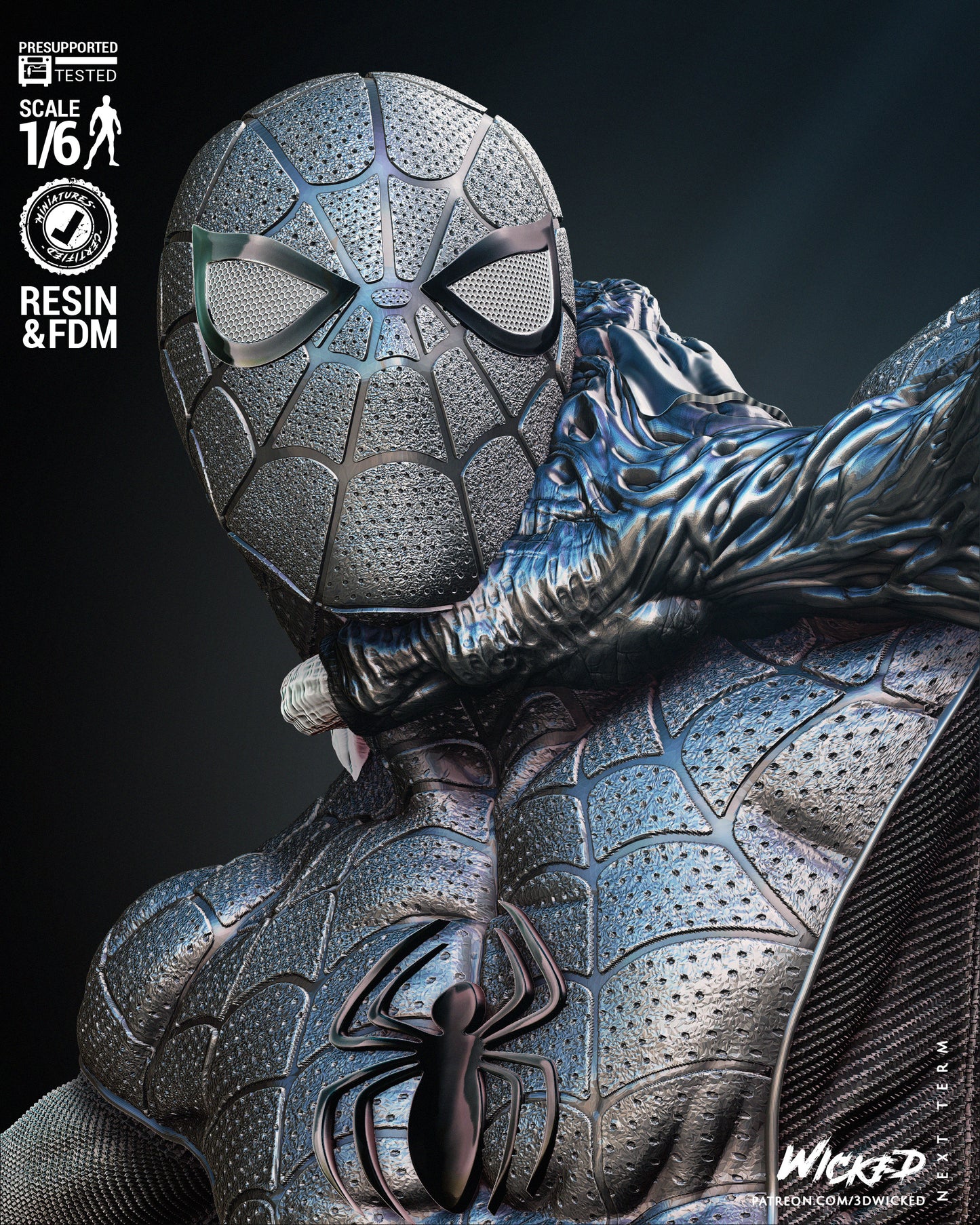 Venom and Spiderman Diorama