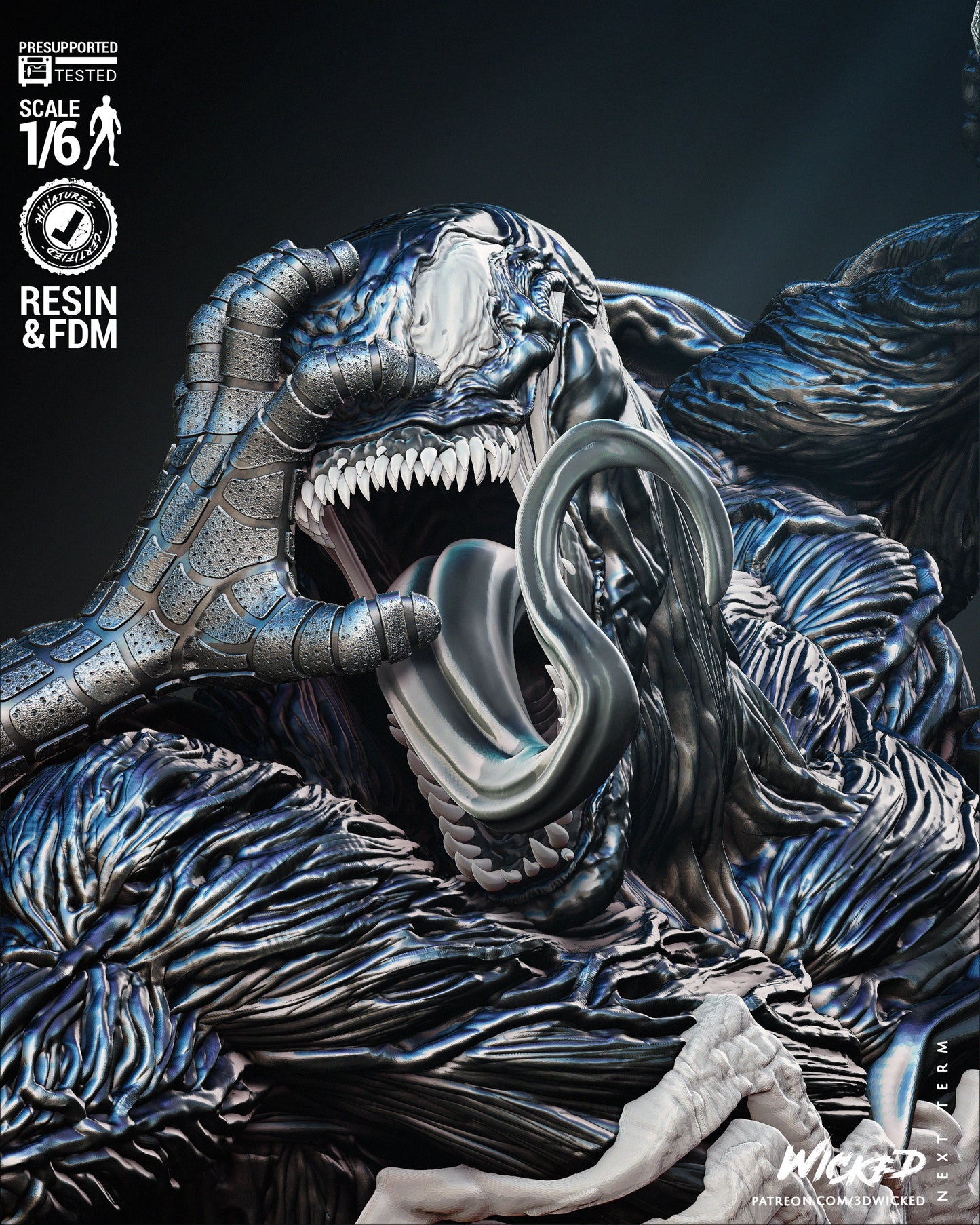 Venom and Spiderman Diorama