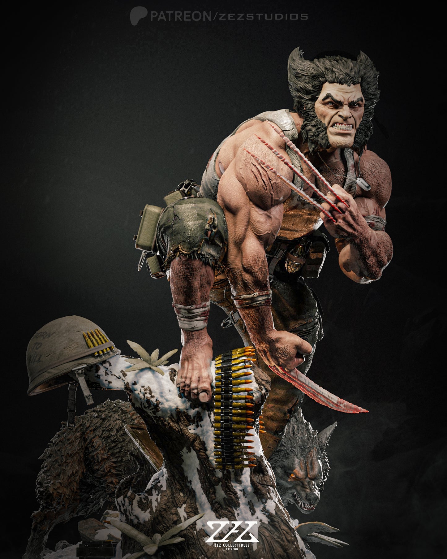 Wolverine Statue