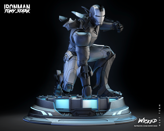 Iron Man 2023 Landing Pose Statue