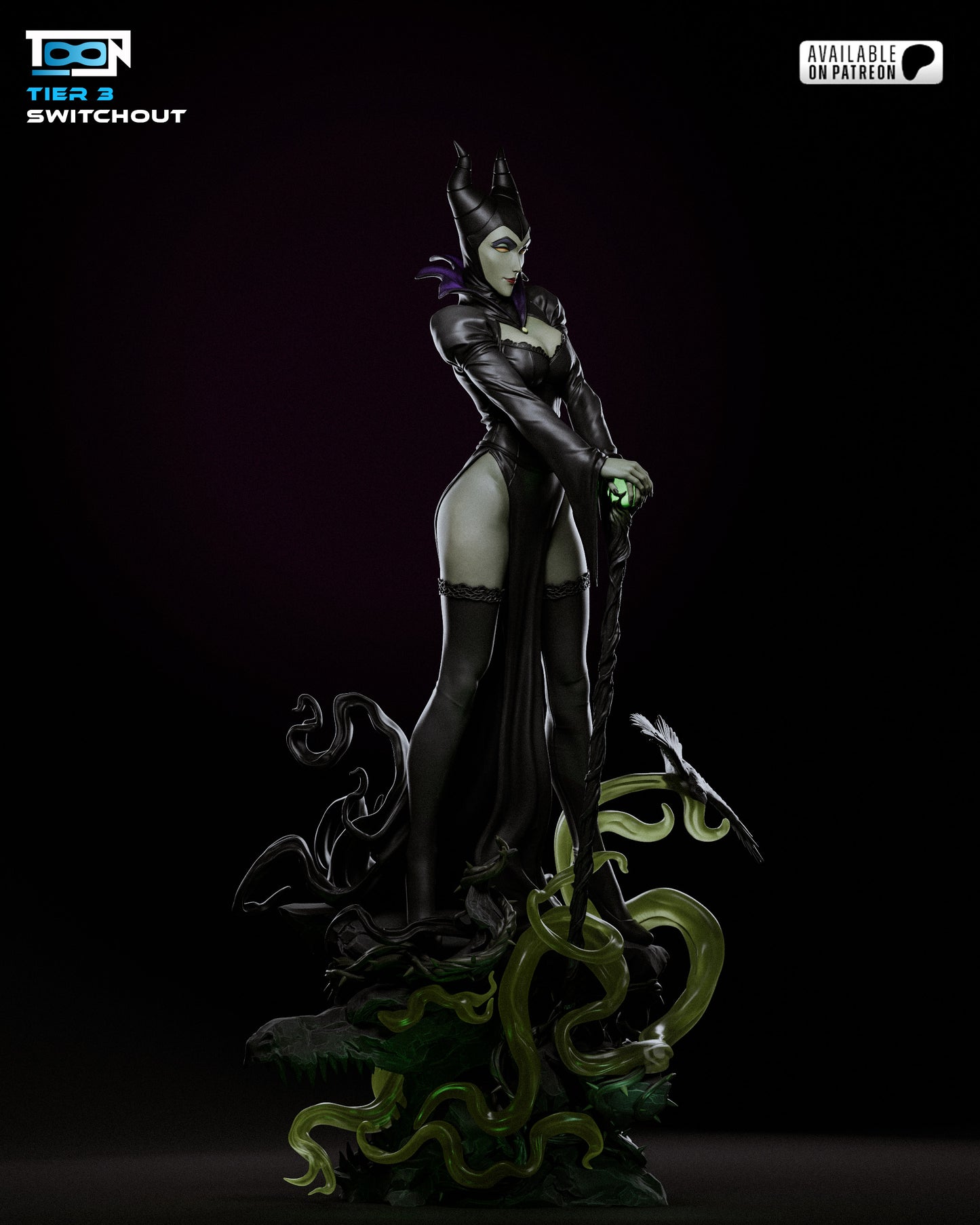 Maleficent Statue