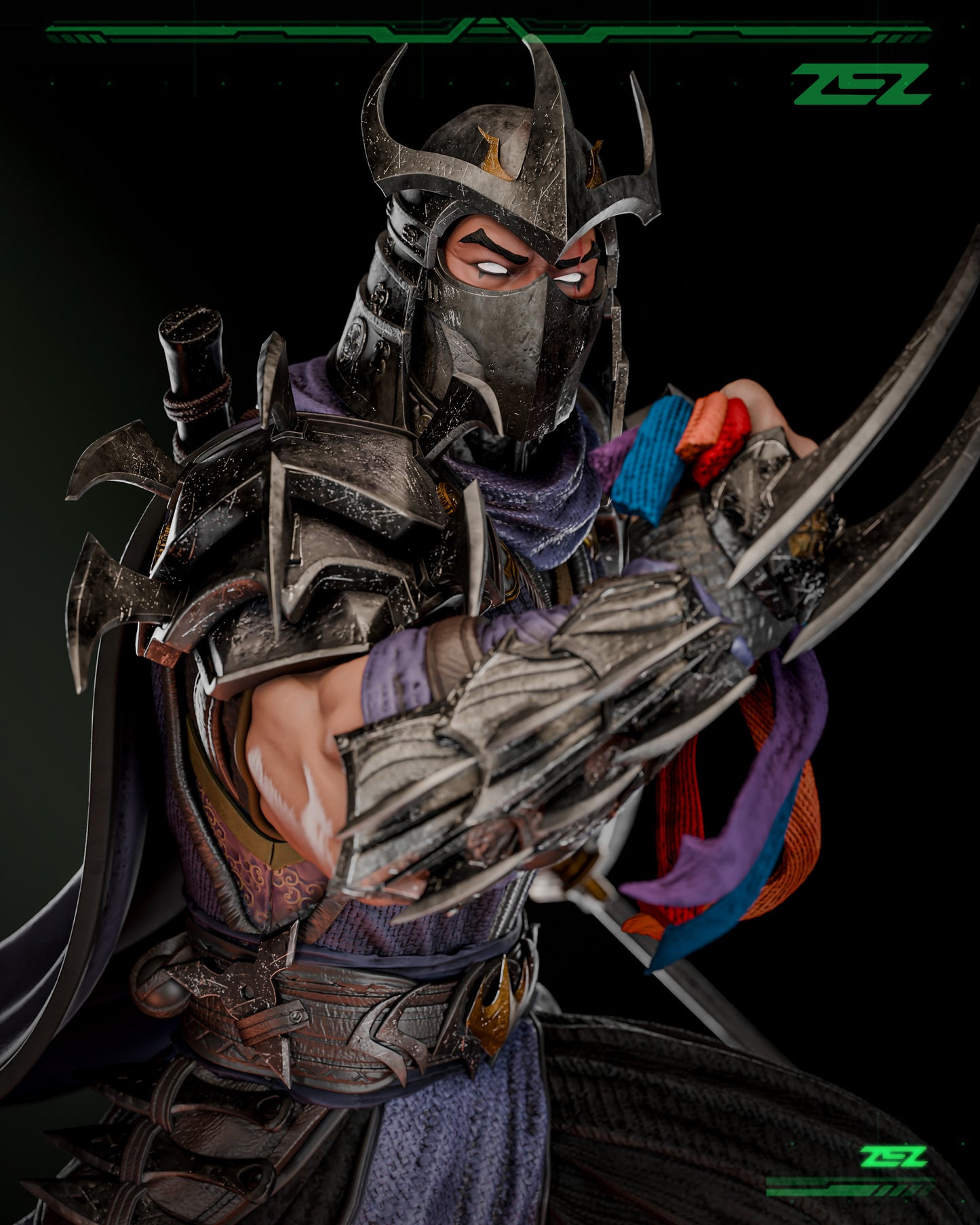Shredder Statue