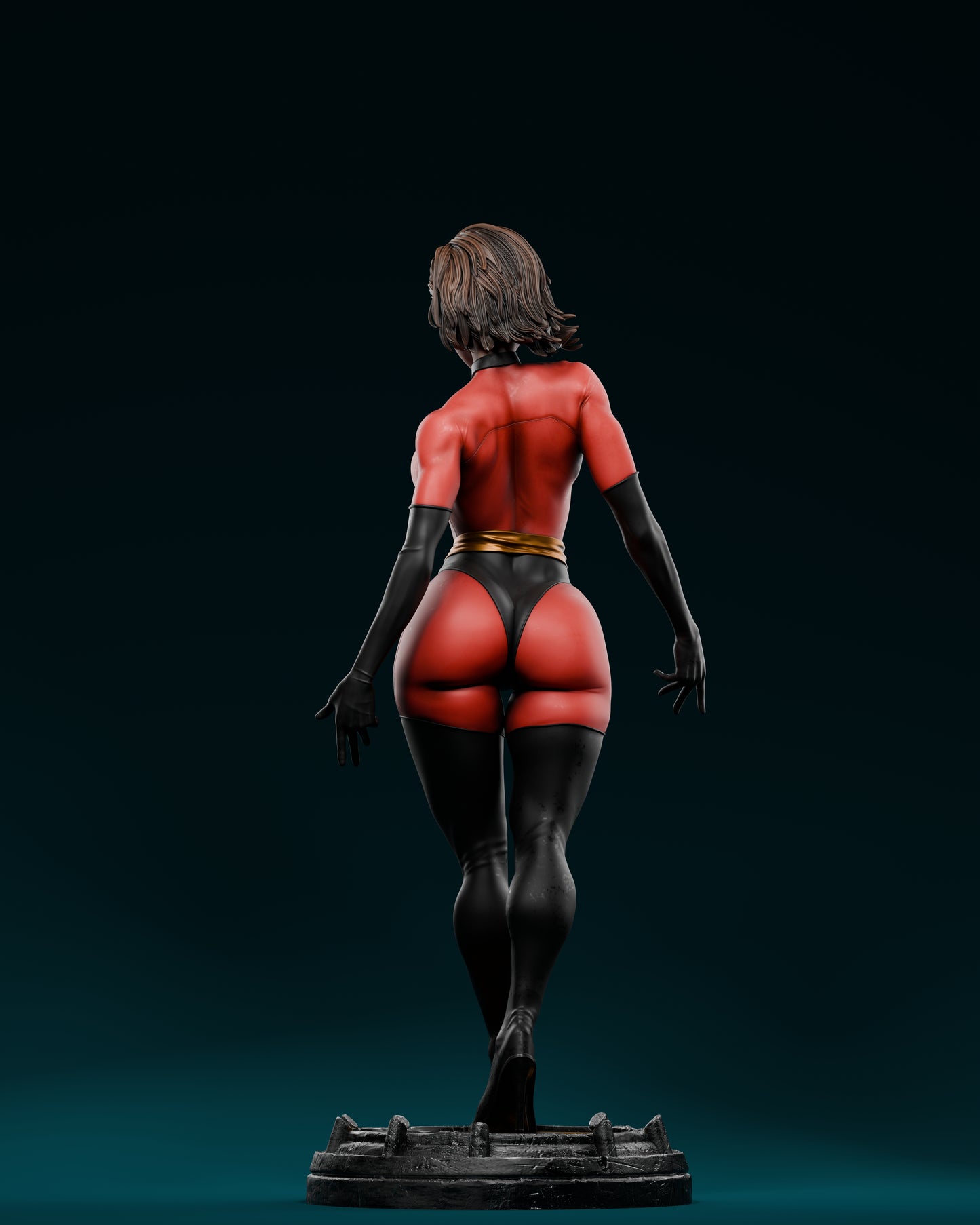 Elastic Girl Statue