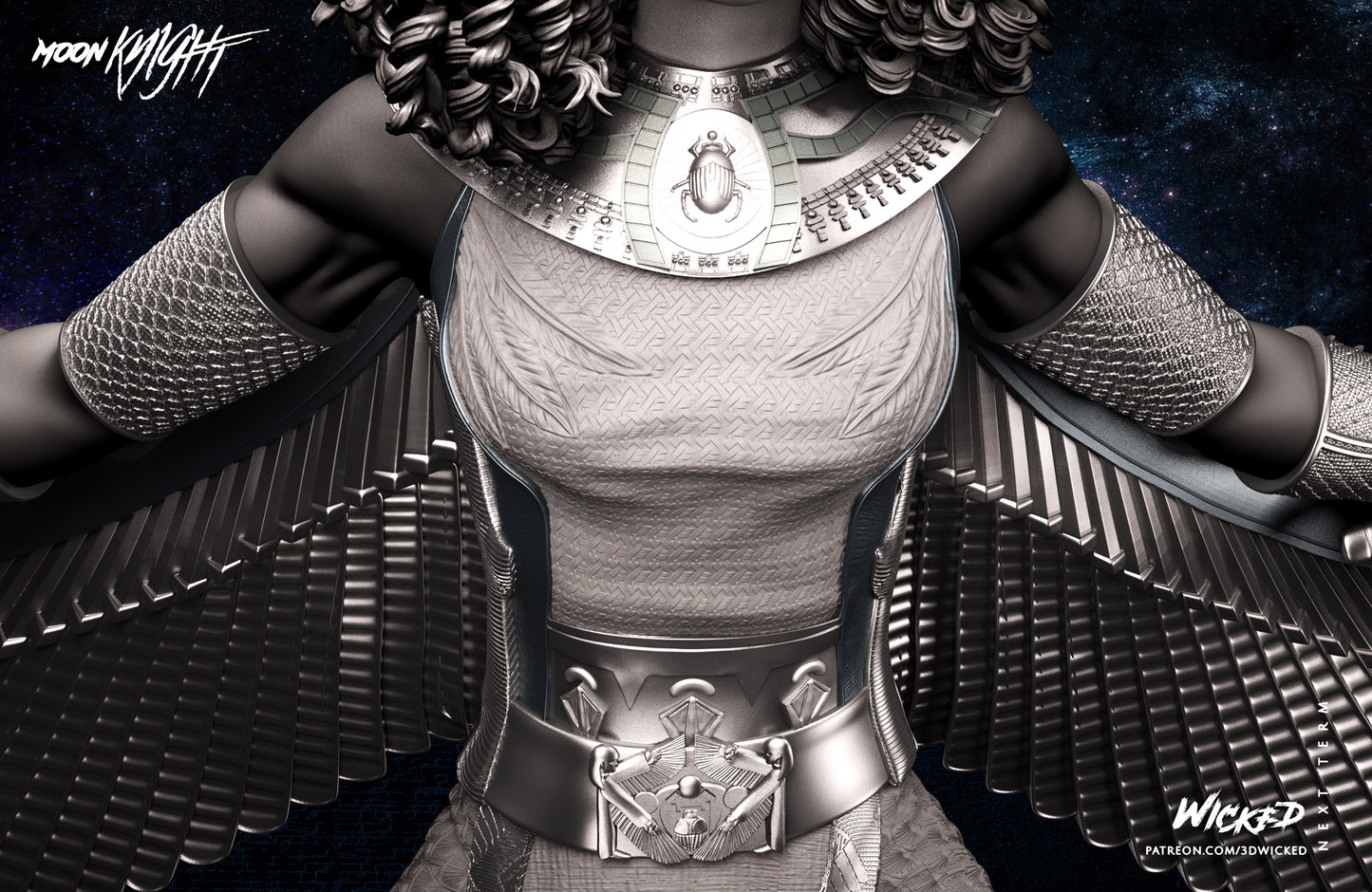 Scarlet Scarab Statue