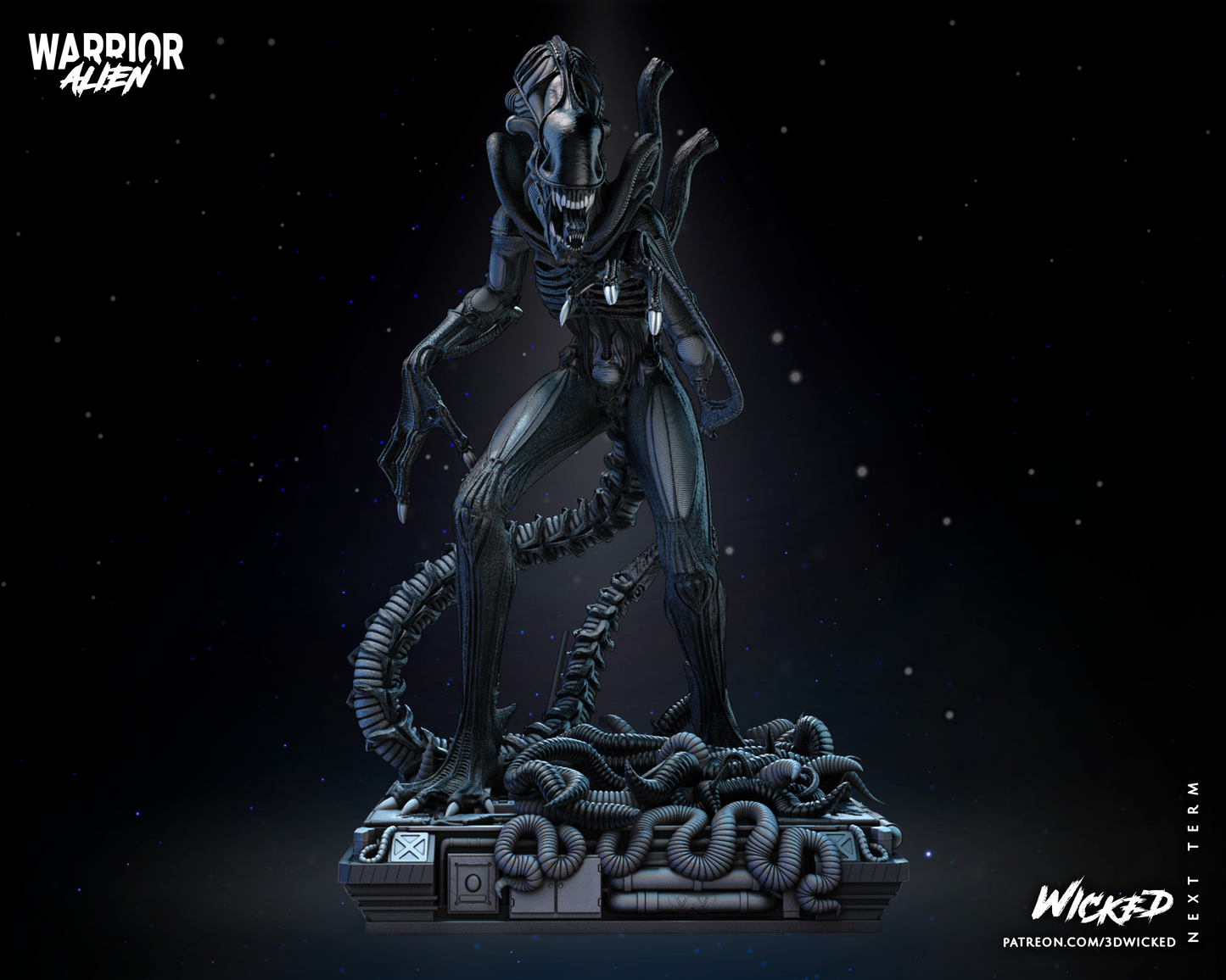 Alien Warrior - Aliens Statue
